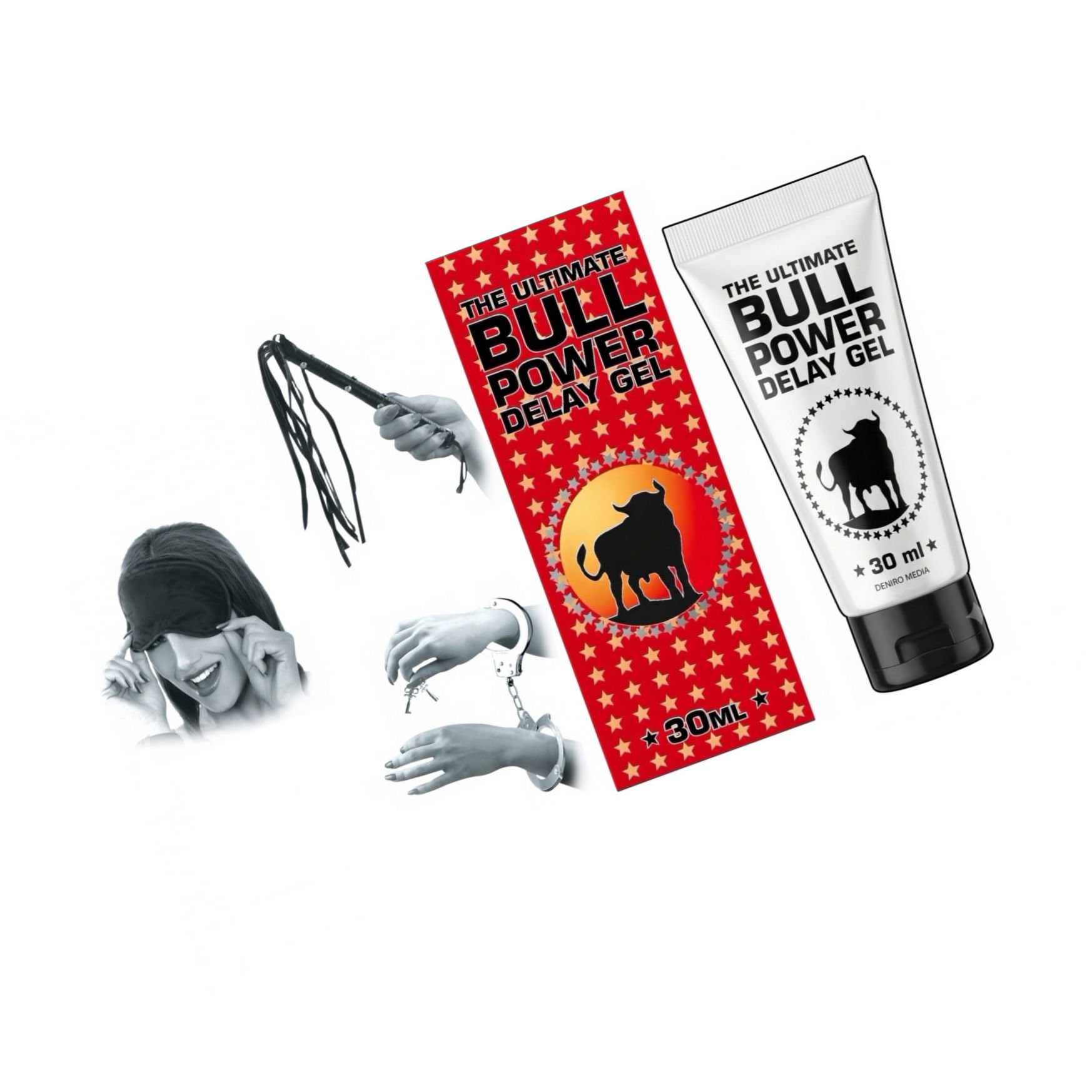 Pachet Set Limited Edition Lovers Fantasy Negru + Gel Ejaculare Prematură Bull Power Delay 30ml