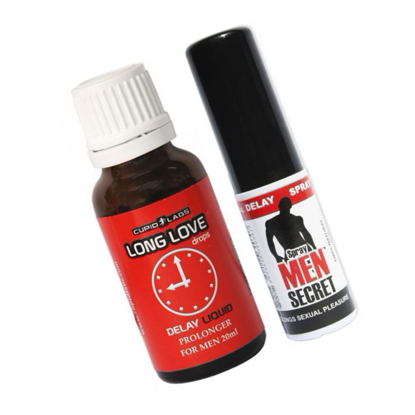 Pachet Spray Ejaculare Precoce Men Secret 15ml + Picături Ejaculare Precoce Long Love 20ml