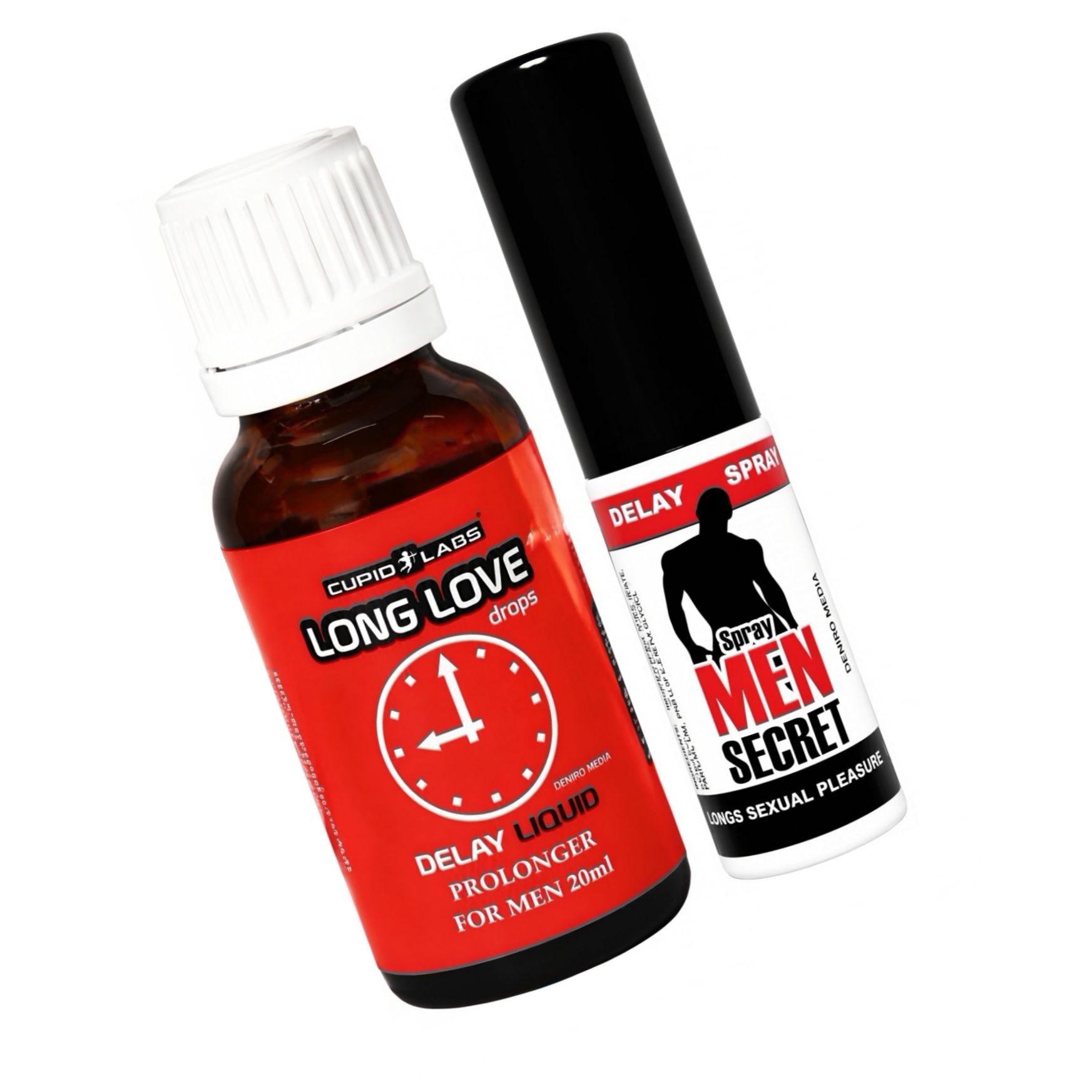 Pachet Spray Ejaculare Precoce Men Secret 15ml + Picături Ejaculare Precoce Long Love 20ml