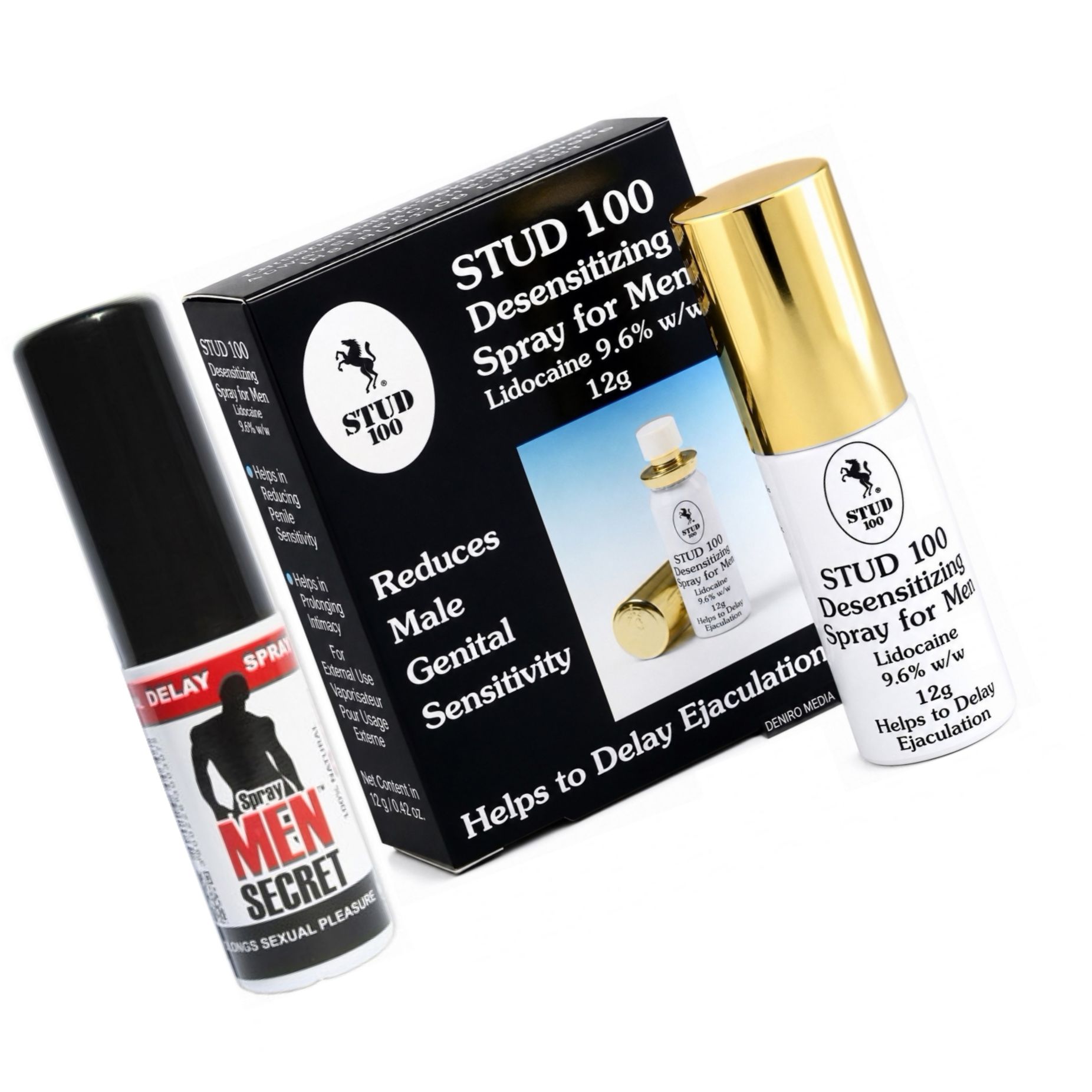 Pachet Spray Ejaculare Precoce Men Secret 15ml + Spray Stud 100 Original