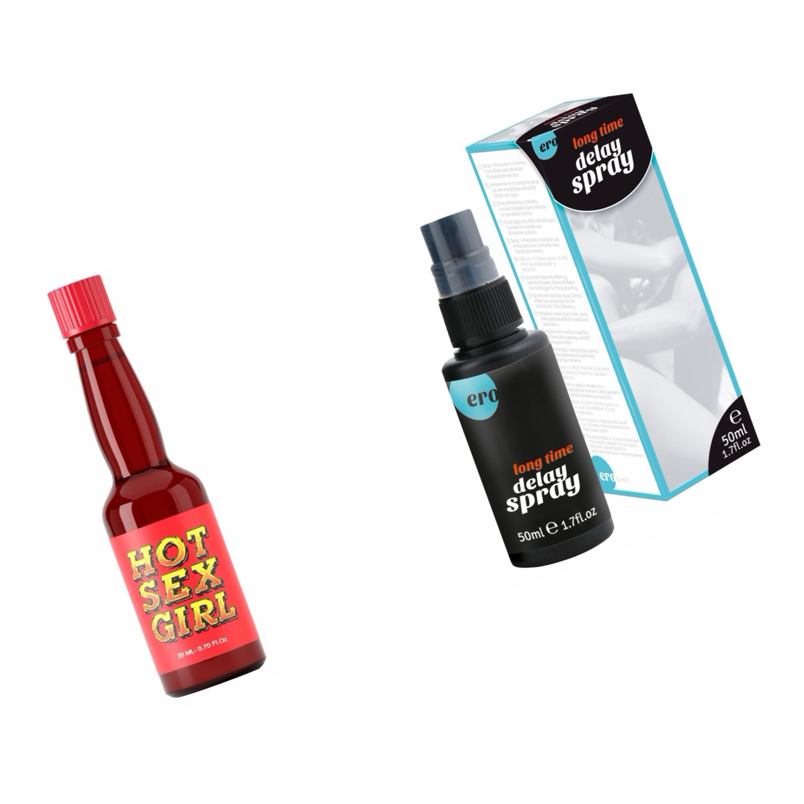 Pachet Spray HOT Delay + Afrodisiac Hot Sex Girl 20ml