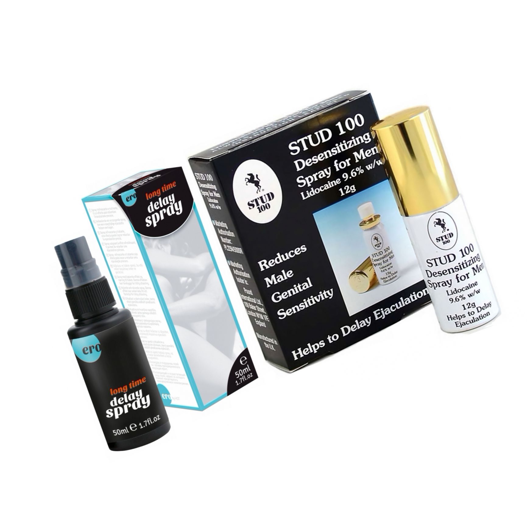 Pachet Spray HOT Delay 50 ml + Spray Stud 100 Original