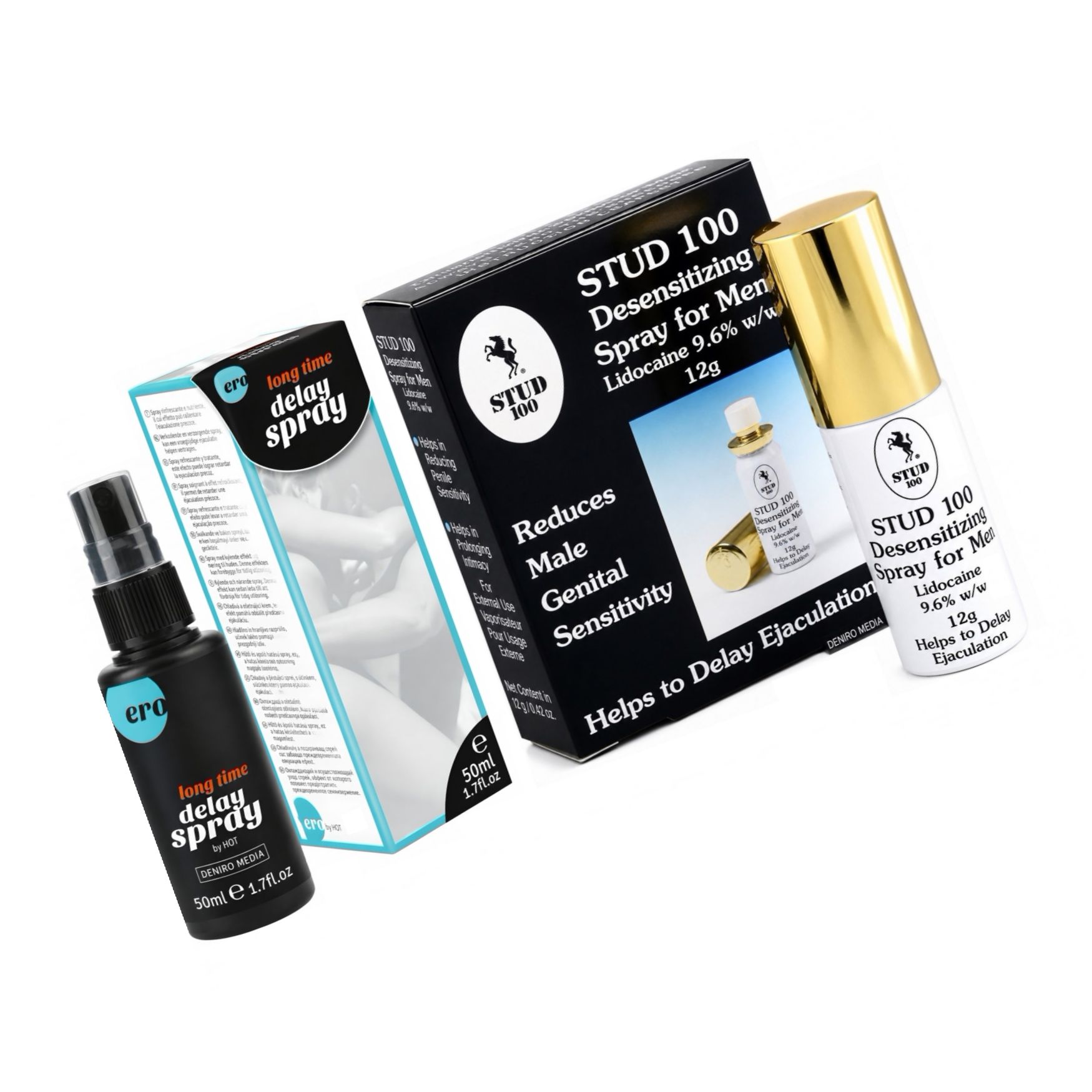 Pachet Spray HOT Delay 50 ml + Spray Stud 100 Original