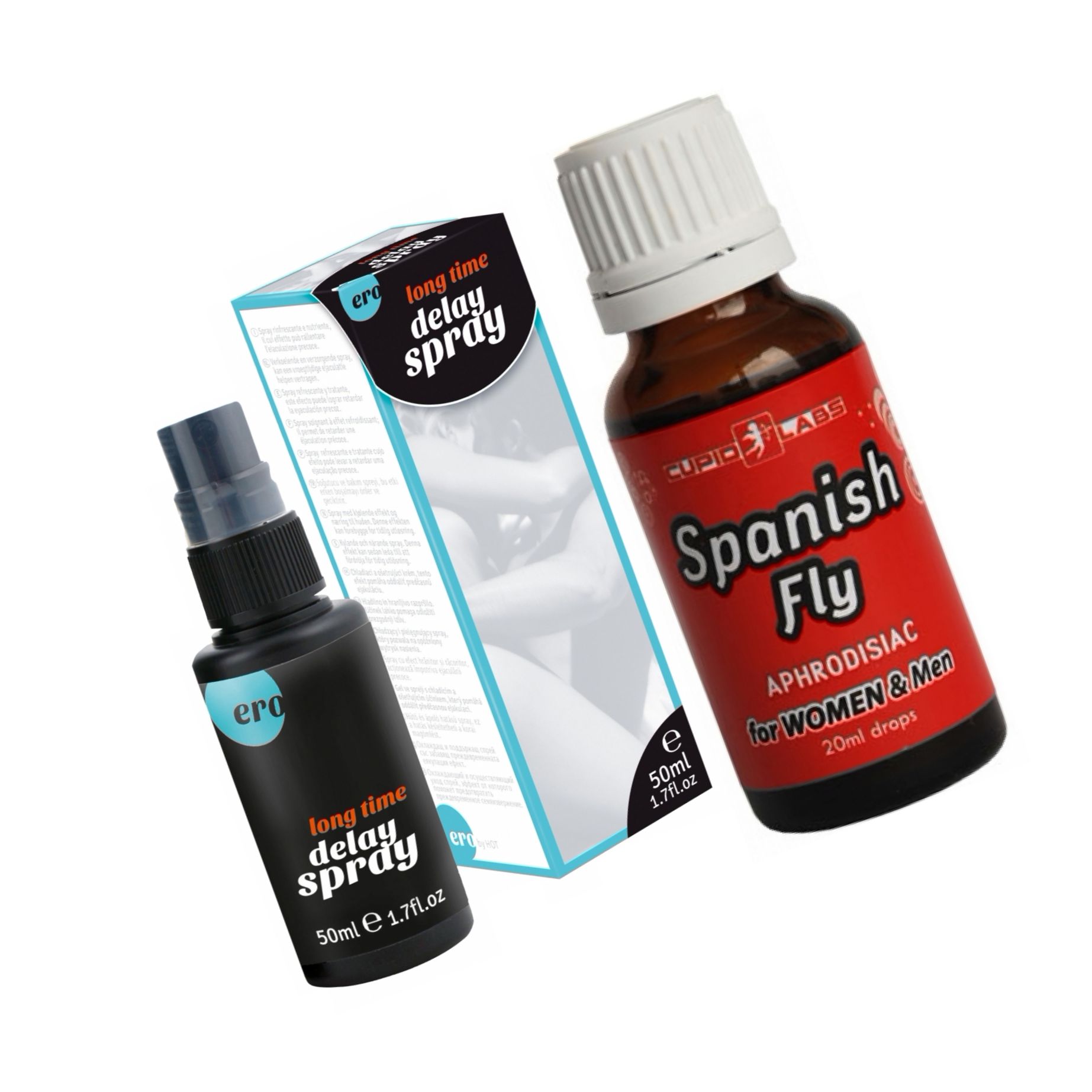 Pachet Spray HOT Delay + Picături Spanish Fly