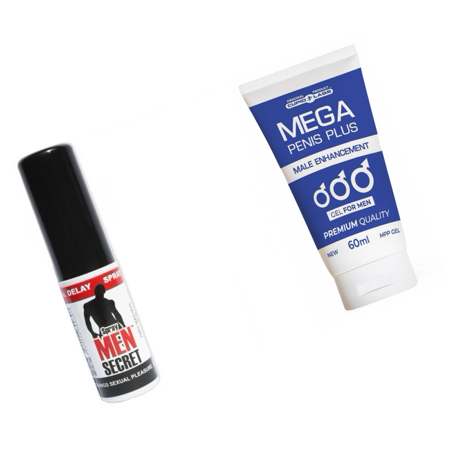 Pachet Spray Men Secret Si Gel Mega Penis Plus