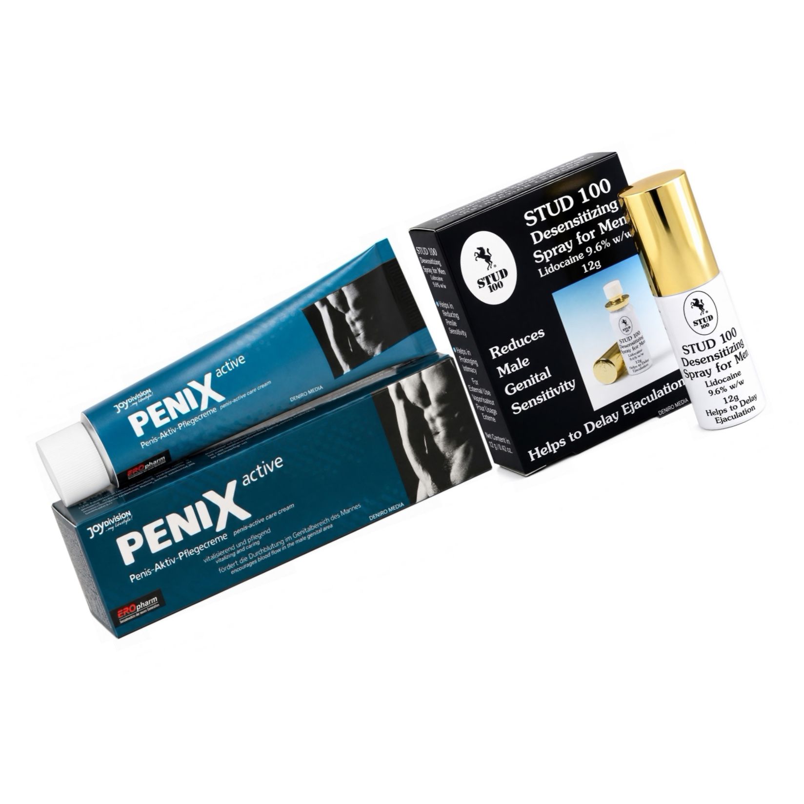 Pachet Spray Stud 100 Original + Cremă Pentru Potență Penix 75ml