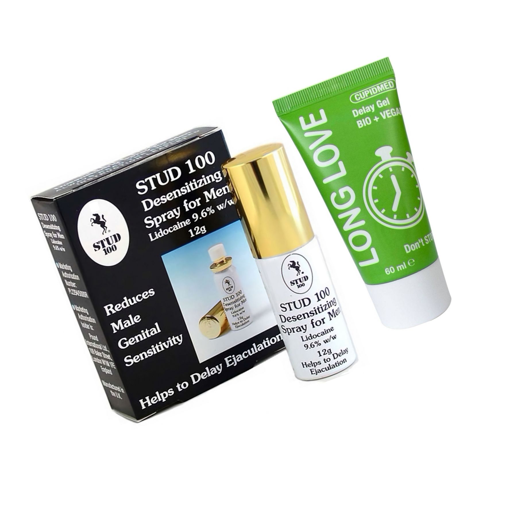 Pachet Spray Stud 100 Original Și Gel Ejaculare Precoce Long Love 50ml