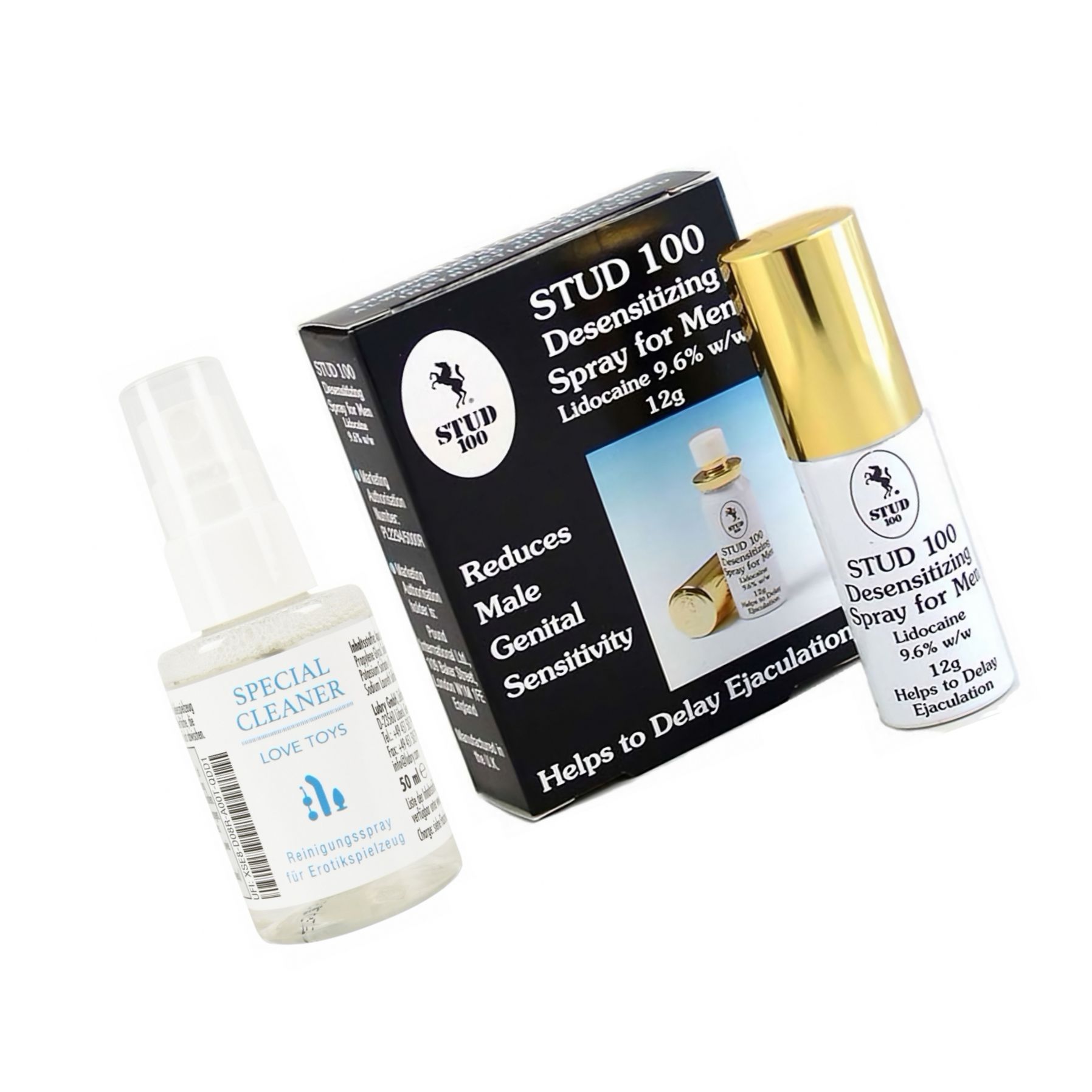 Pachet Spray Stud 100 Original Și Special Cleaner Love Toys 50ml