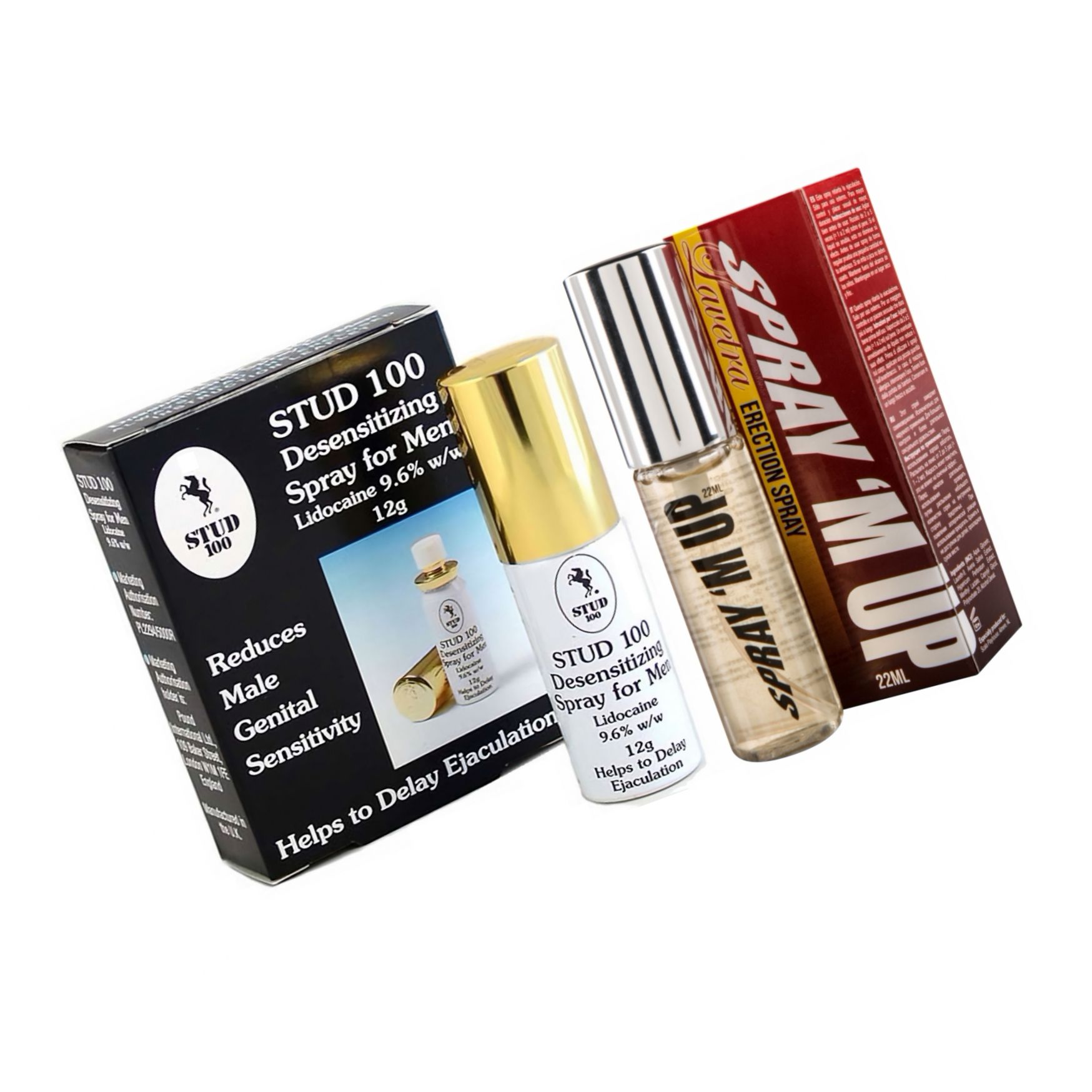 Pachet Spray Stud 100 Original + Spray Erecție Spray M-Up 22ml
