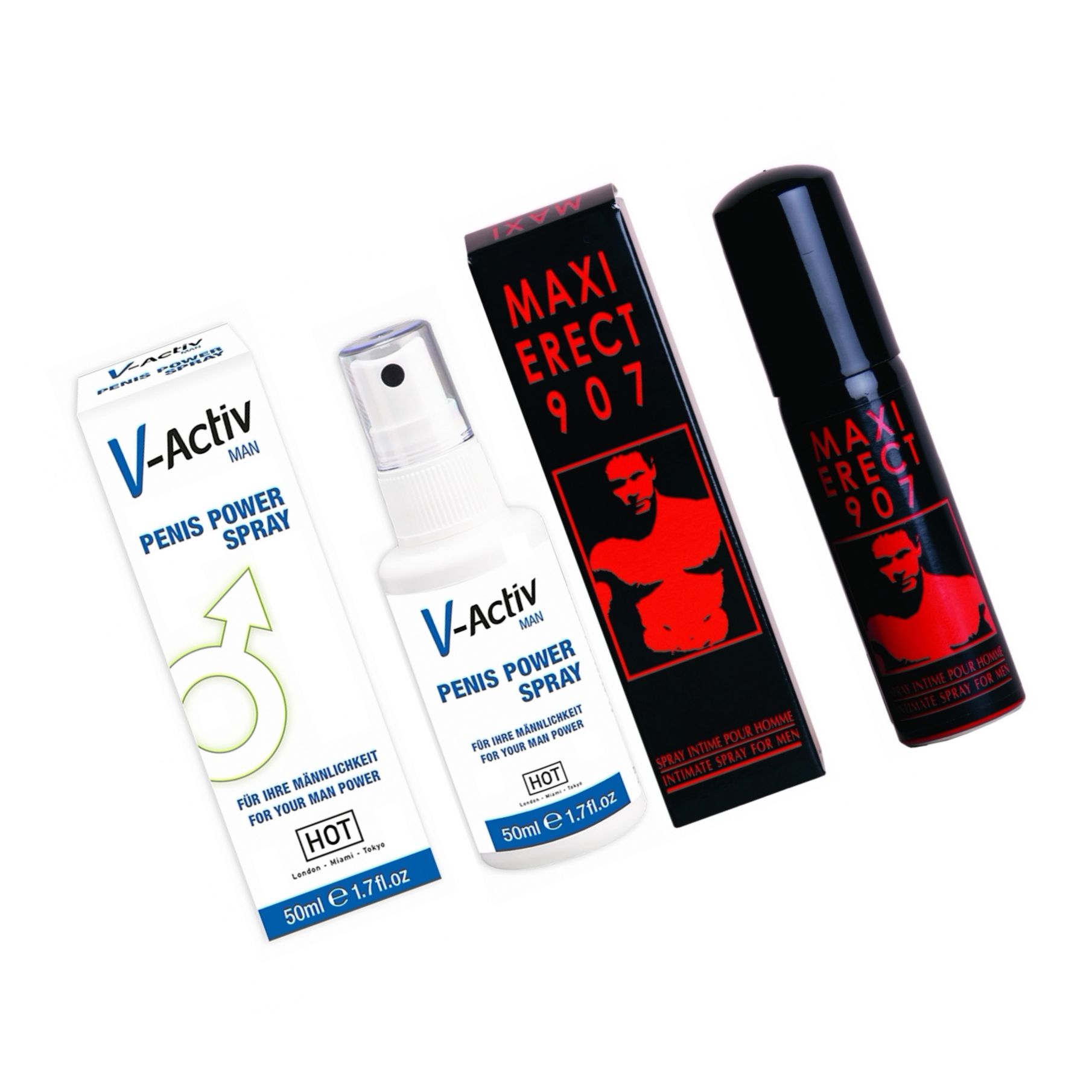 Pachet Spray V-activ Penis Power For Men 50ml + Spray Pentru Potență Maxi Erect 907