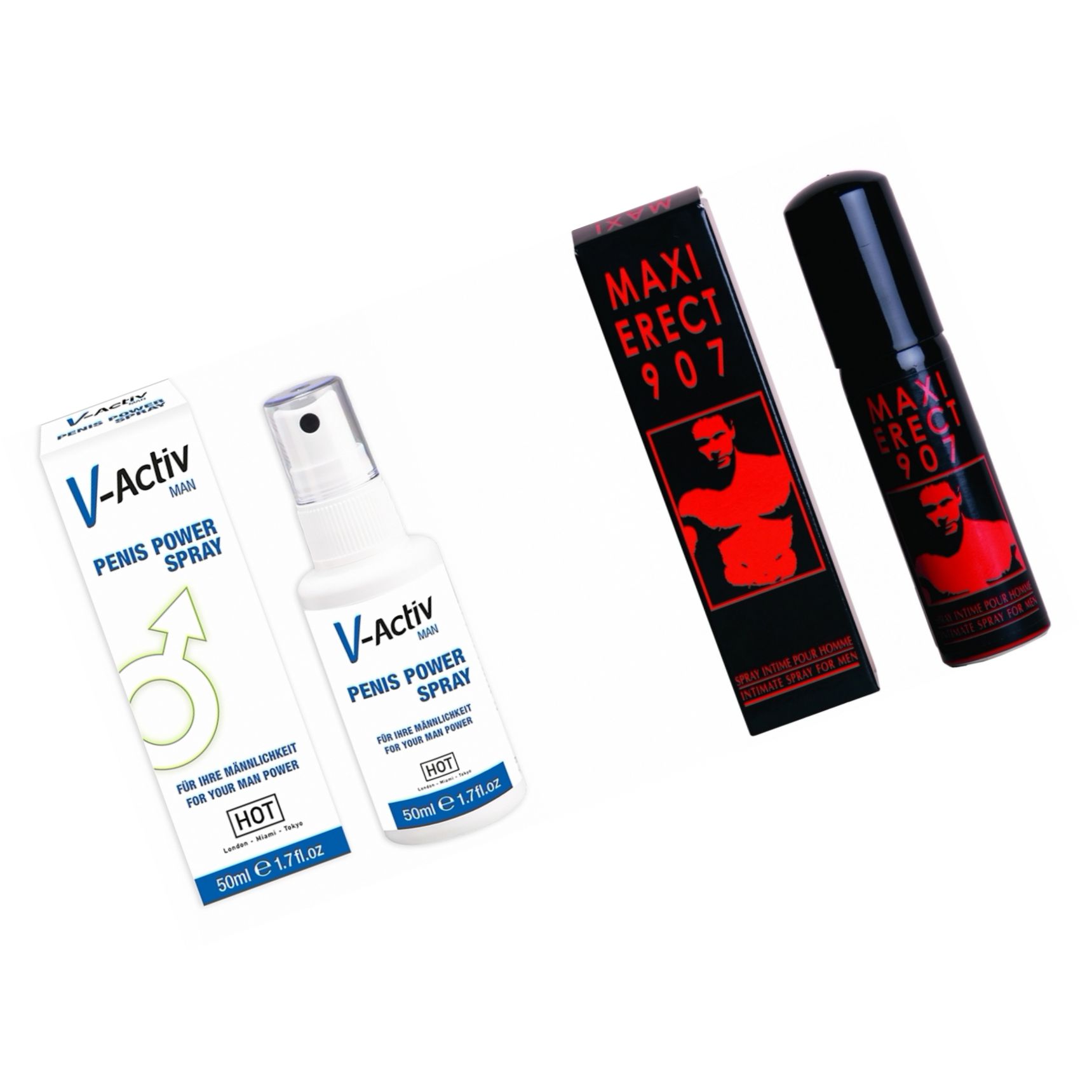 Pachet Spray V-activ Penis Power For Men + Spray Pentru Potenta Maxi Erect 907