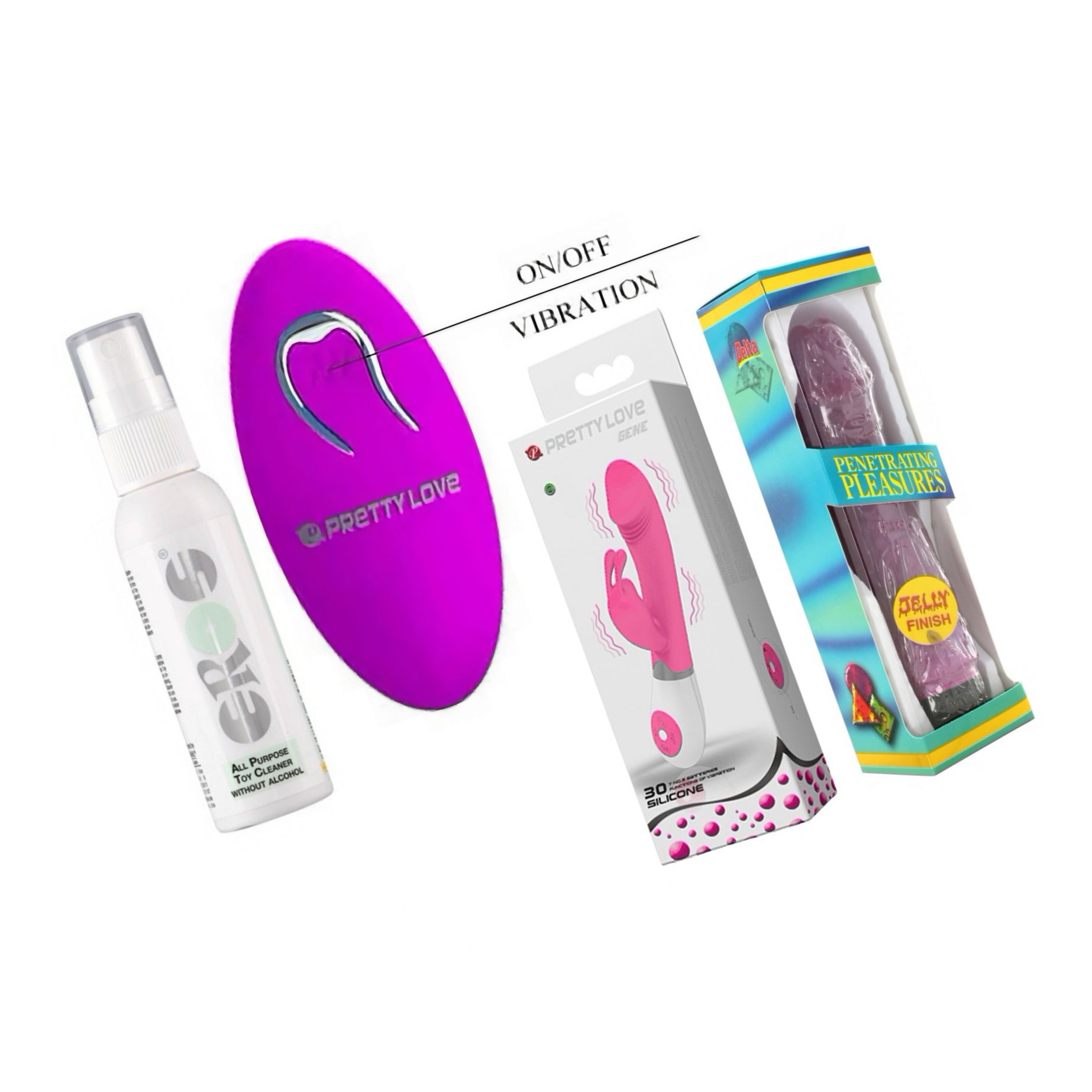 Pachet Trio Plăcere Intensă — Vibratoare și Igienă