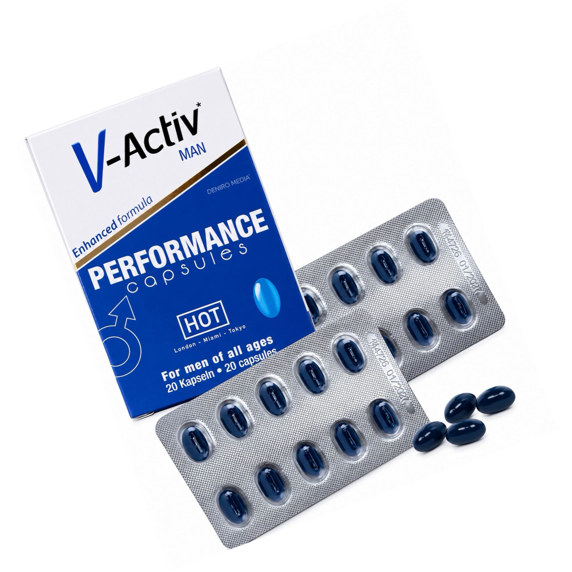 Pastile Potentă V-Activ Pentru Bărbați 20buc