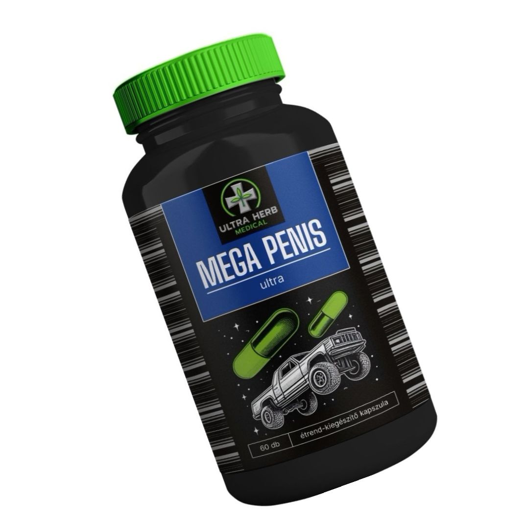 Pills Mega Penis Ultra — 60 Capsule, L-Arginină 600 Mg