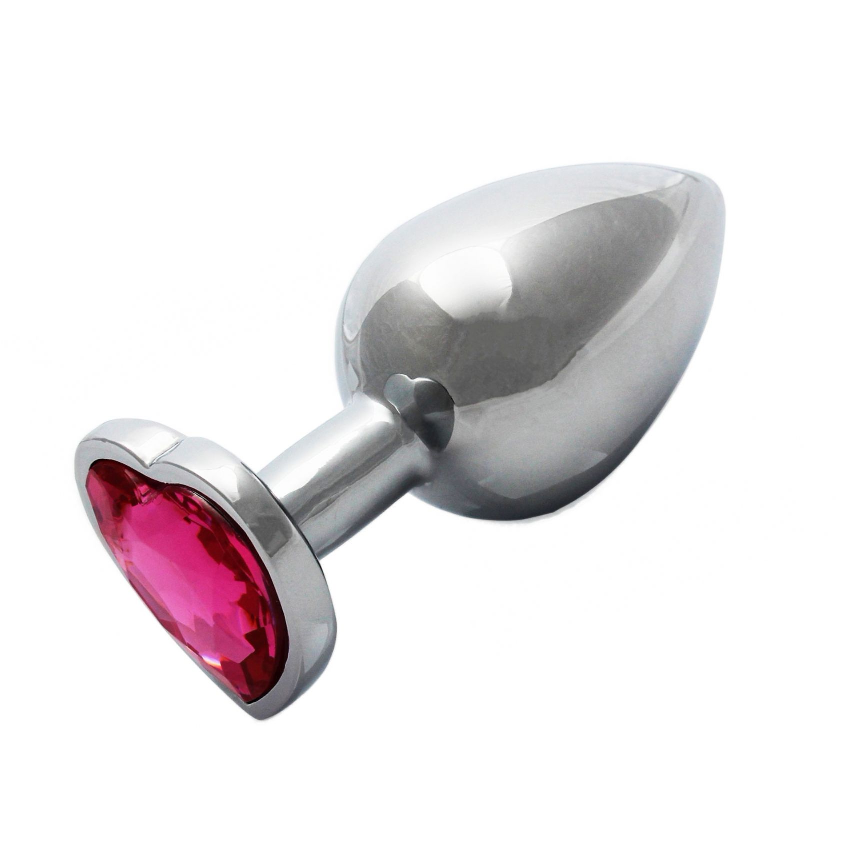 Plug Anal Heart Gem Medium Argintiu
