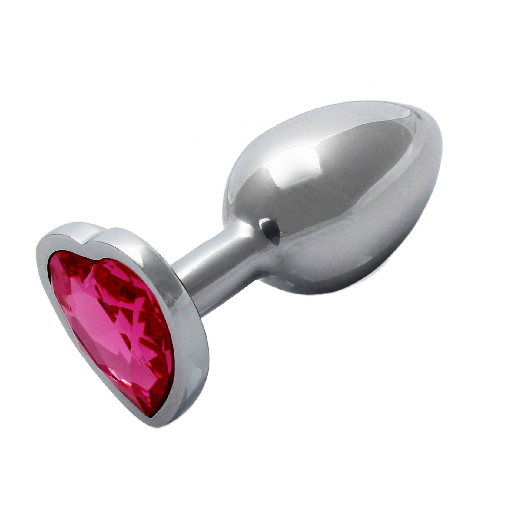 Plug Anal Heart Gem Small Argintiu