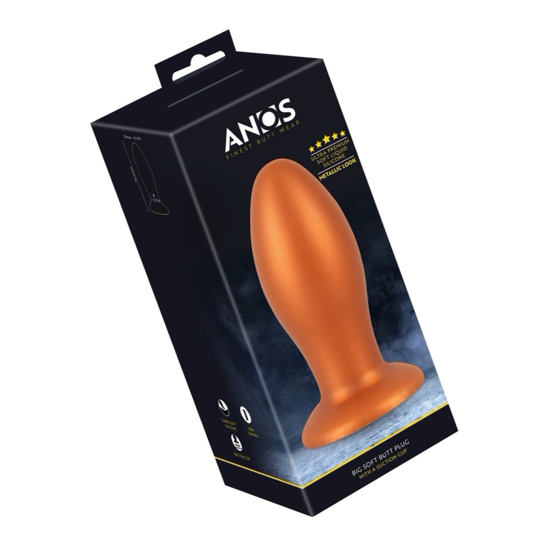 Plug Anal XL ANOS — silicon Moale, Ventuză 6.4 cm
