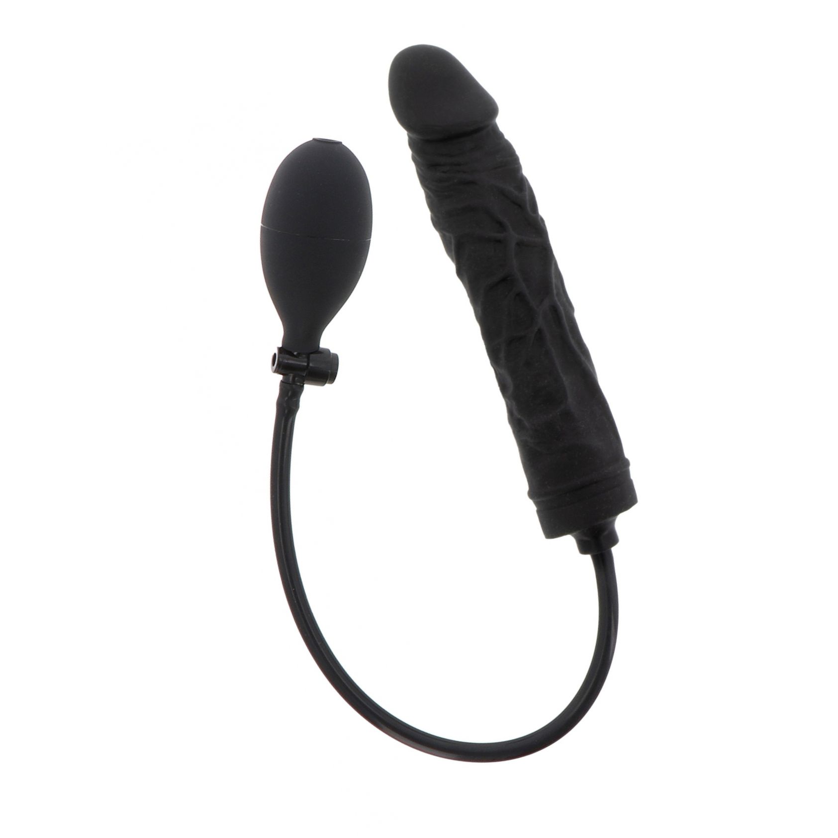 Plug Gonflabil Negru Silicon 100% și Supapă Rapidă