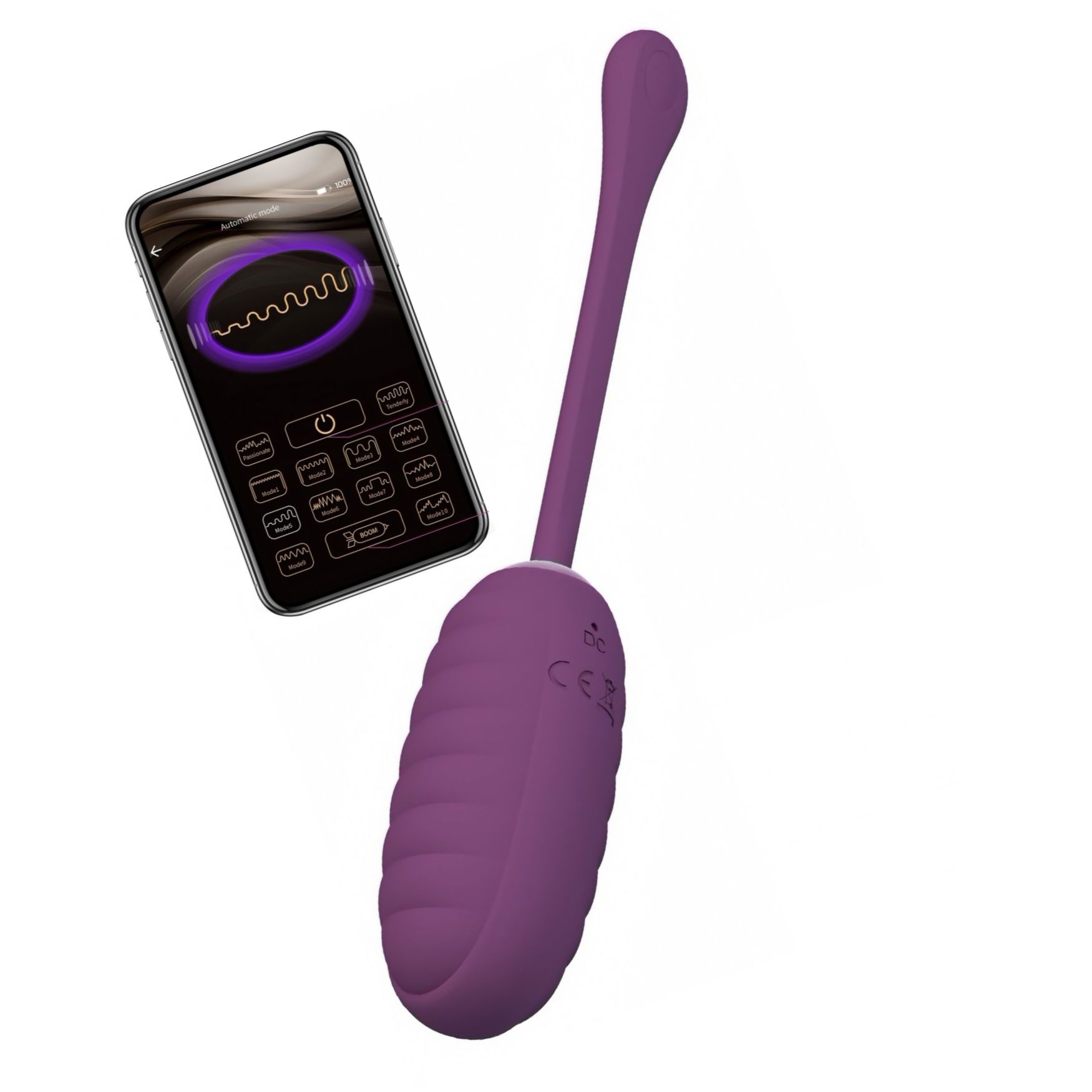 Pretty Love Casper Purple — Ou Vibrator 12 Moduri, USB Mov
