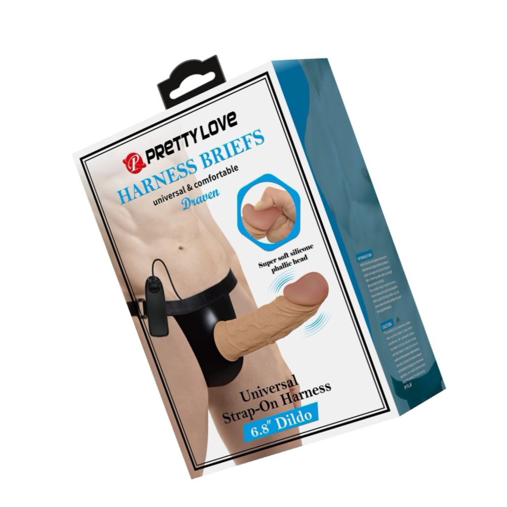 Pretty Love Draven – Strap-on Tija 17,5 cm (+7 cm)