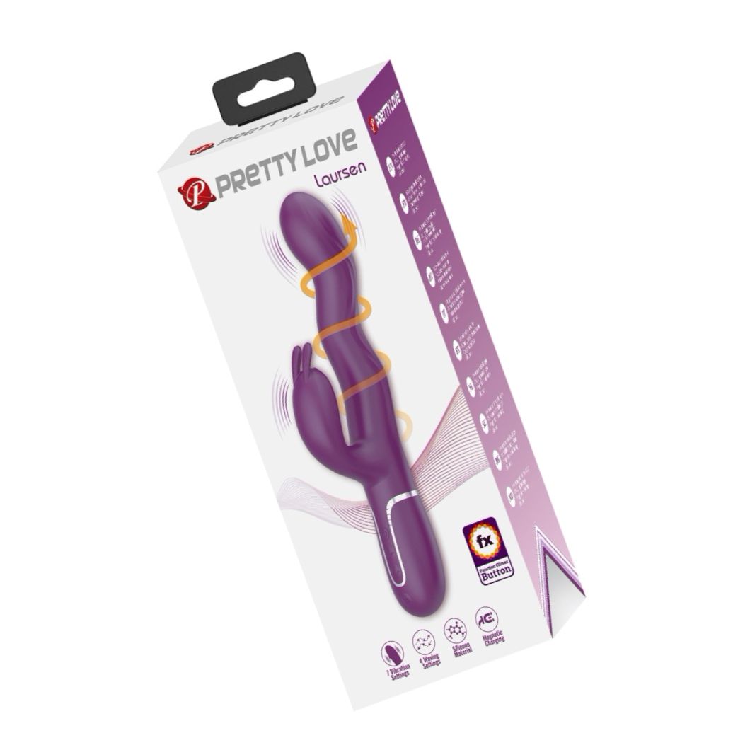 Pretty Love Laursen Purple II - 7+4 Moduri, Reîncărcabil