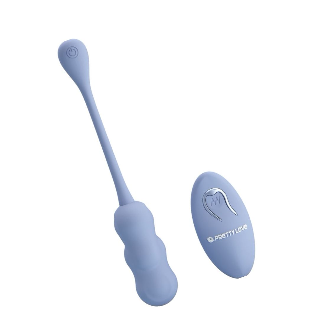 Pretty Love Leshy Blue — Ou Vibrant Compact, Telecomandă Albastru