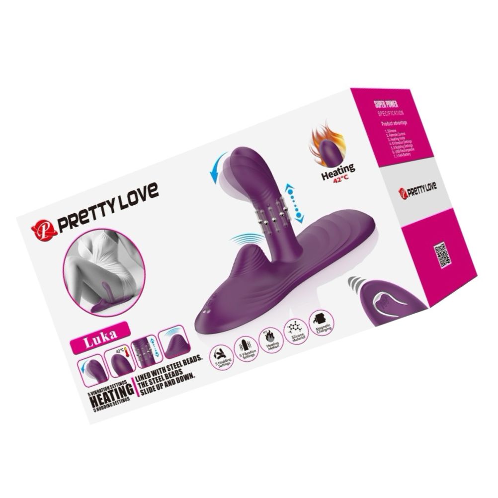 Pretty Love Luka - Pad vibrator din silicon ergonomic