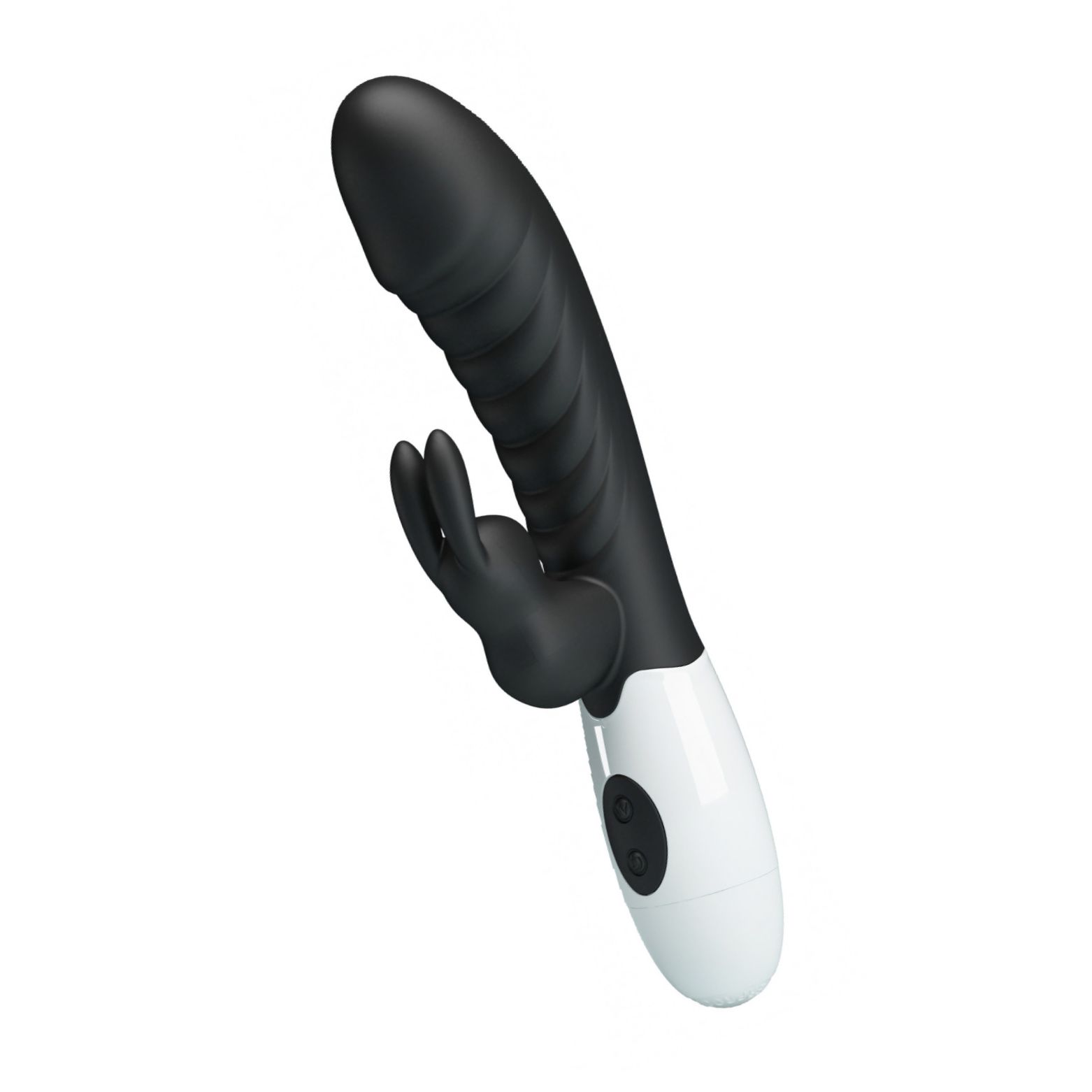 Pretty Love Naughty Bunny – Dublu Stimulator, 30 Moduri Negru
