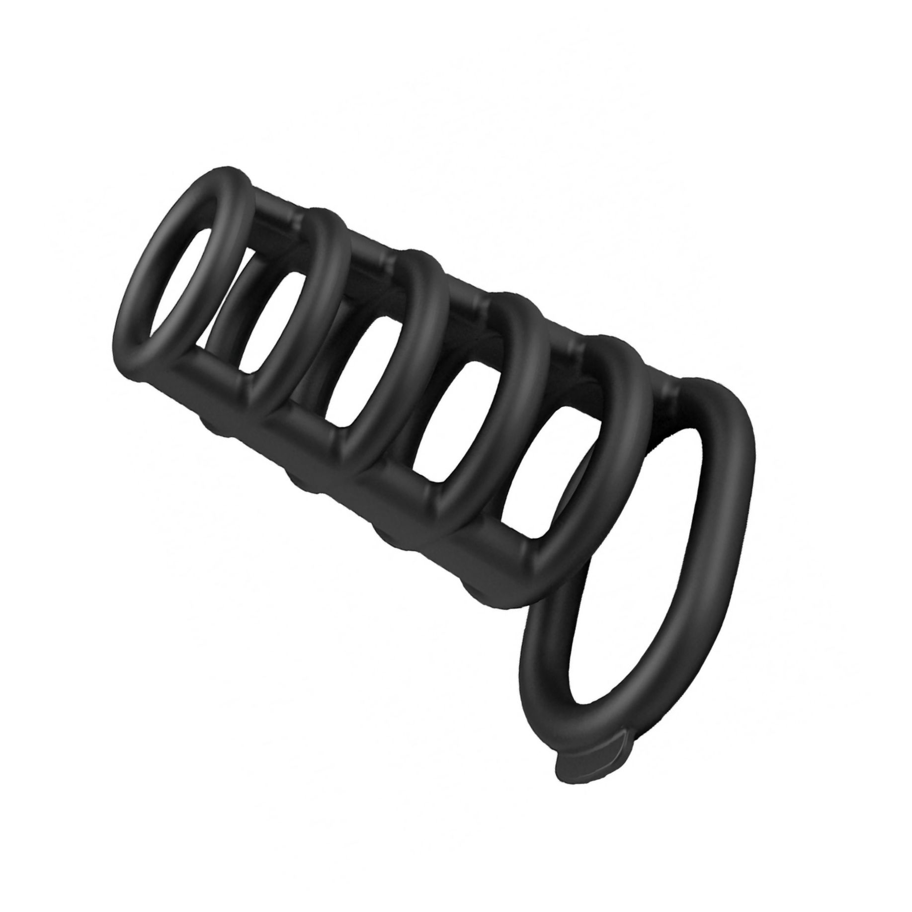 Pretty Love Rodrigo – Inel Erecție silicon, 6 Inele Negru