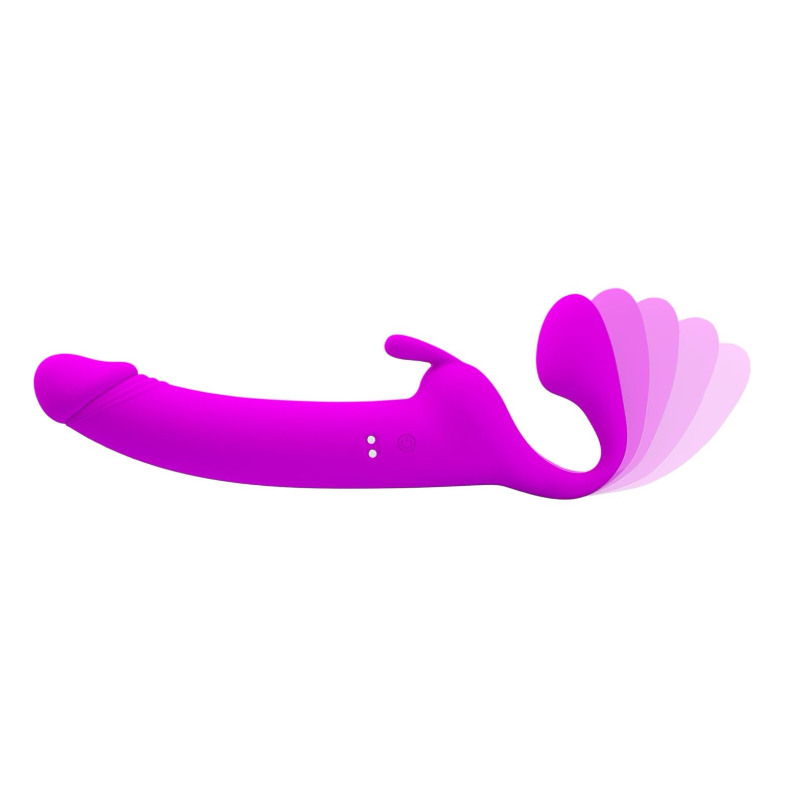 Pretty Love Zanini Vibrant Reîncărcabil Strapless Strap‑On Mov