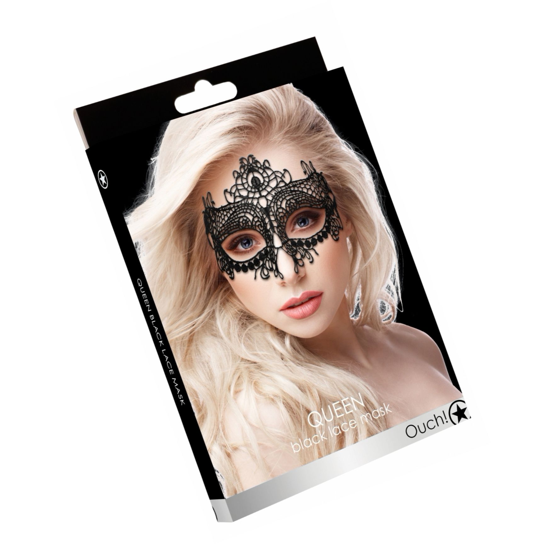Queen Lace Mask Negru Thumb 3