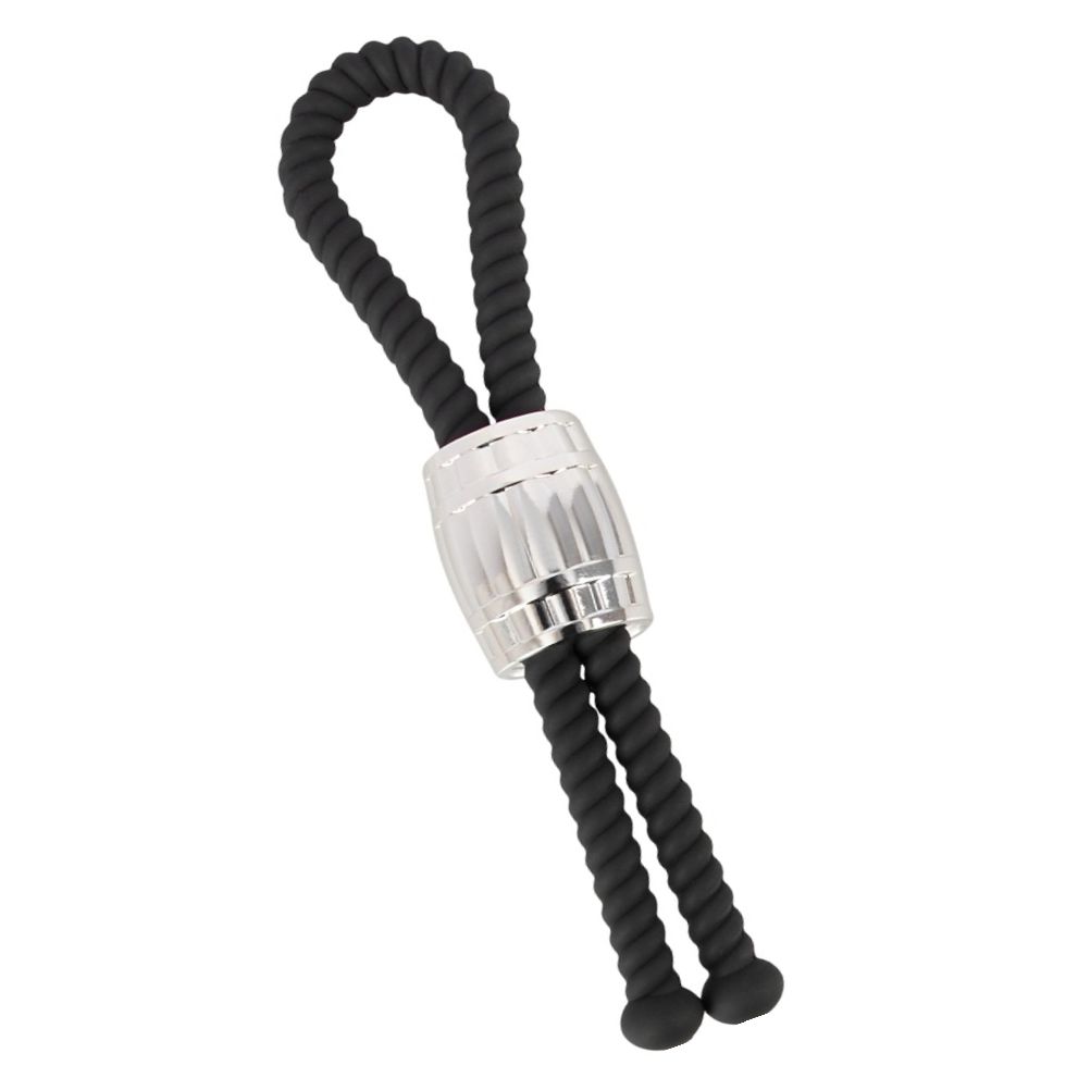 Rebel Heavy Rope Inel Reglabil Pentru Penis și Testicule Negru