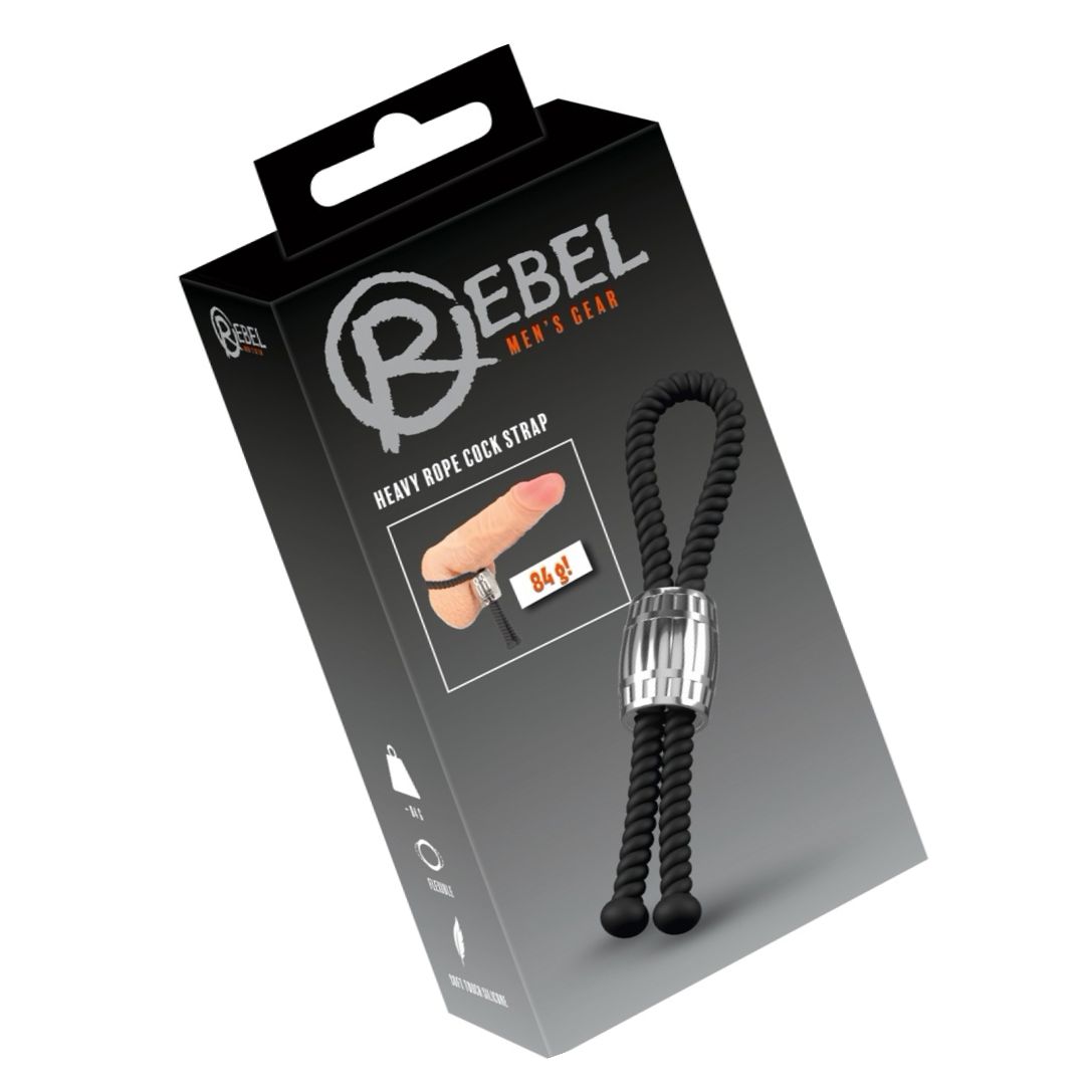 Rebel Heavy Rope Inel Reglabil Pentru Penis și Testicule
