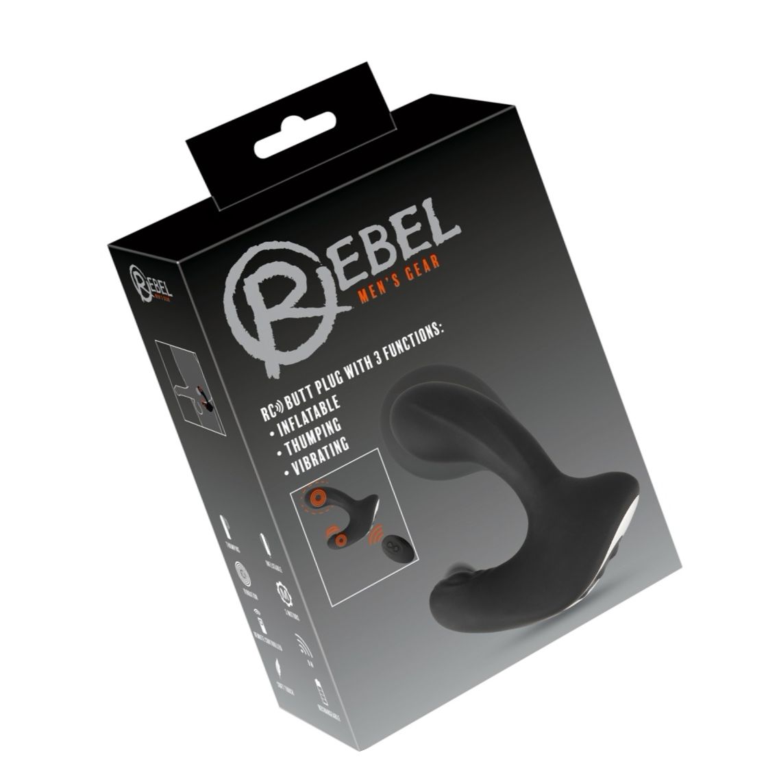 Rebel Plug Anal Gonflabil — 3 Motoare, 10 Moduri, USB