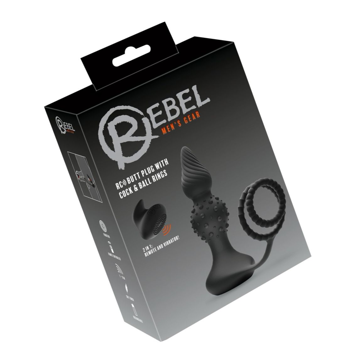 Rebel RC Dop Anal Vibrator cu Inele 10 Moduri Wireless