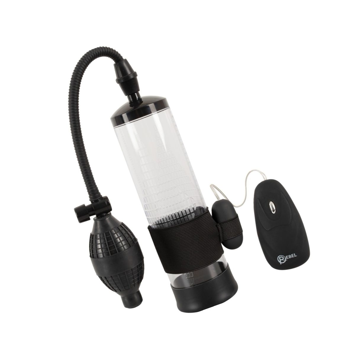 Rebel Set 7-în-1: Pompă Măsurabilă, 20 Moduri Vibrații Negru