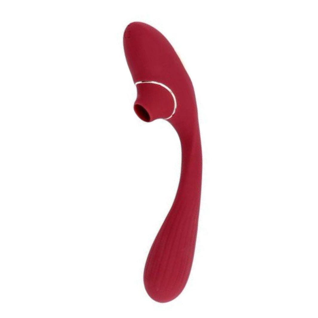 Red Shape Stimulator Duo Punct-G și Clitoris Reîncărcabil Roșu