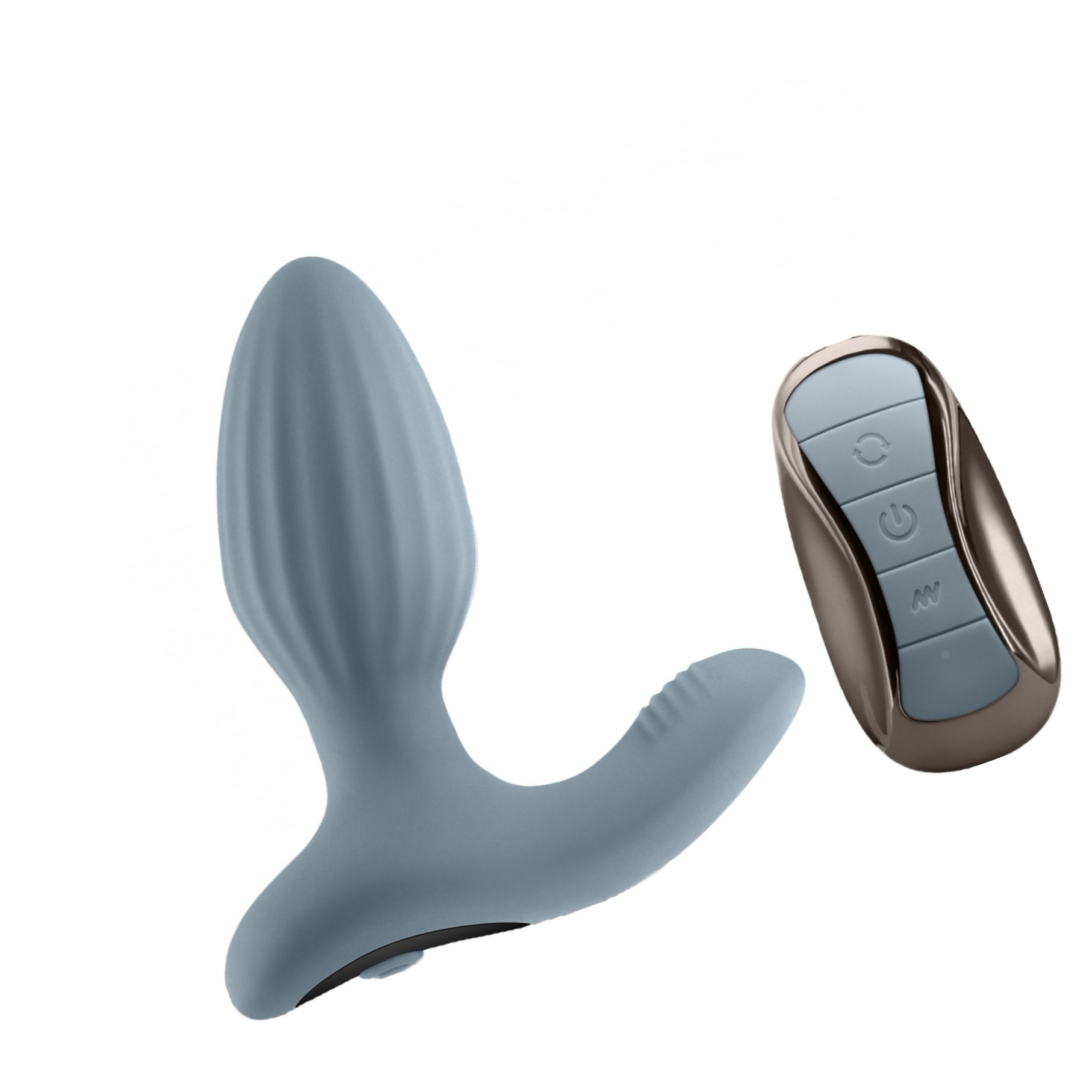 Renegade Summit Gray – Plug Anal Rotativ 3+9, Reîncărcabil Gri