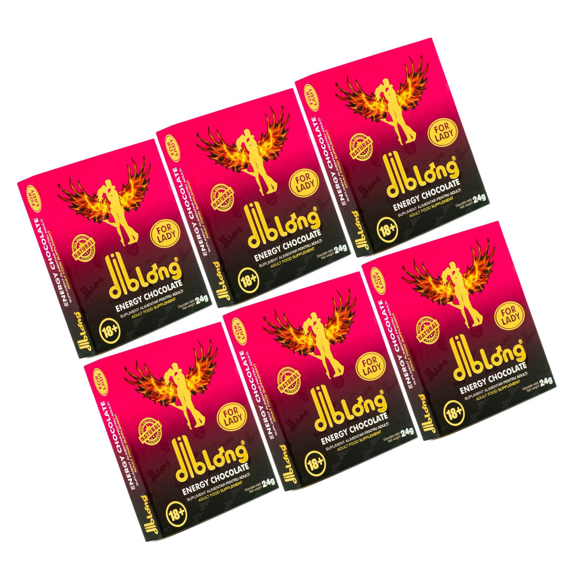 Set 6 x Ciocolata Afrodisiaca Pentru Femei 24g