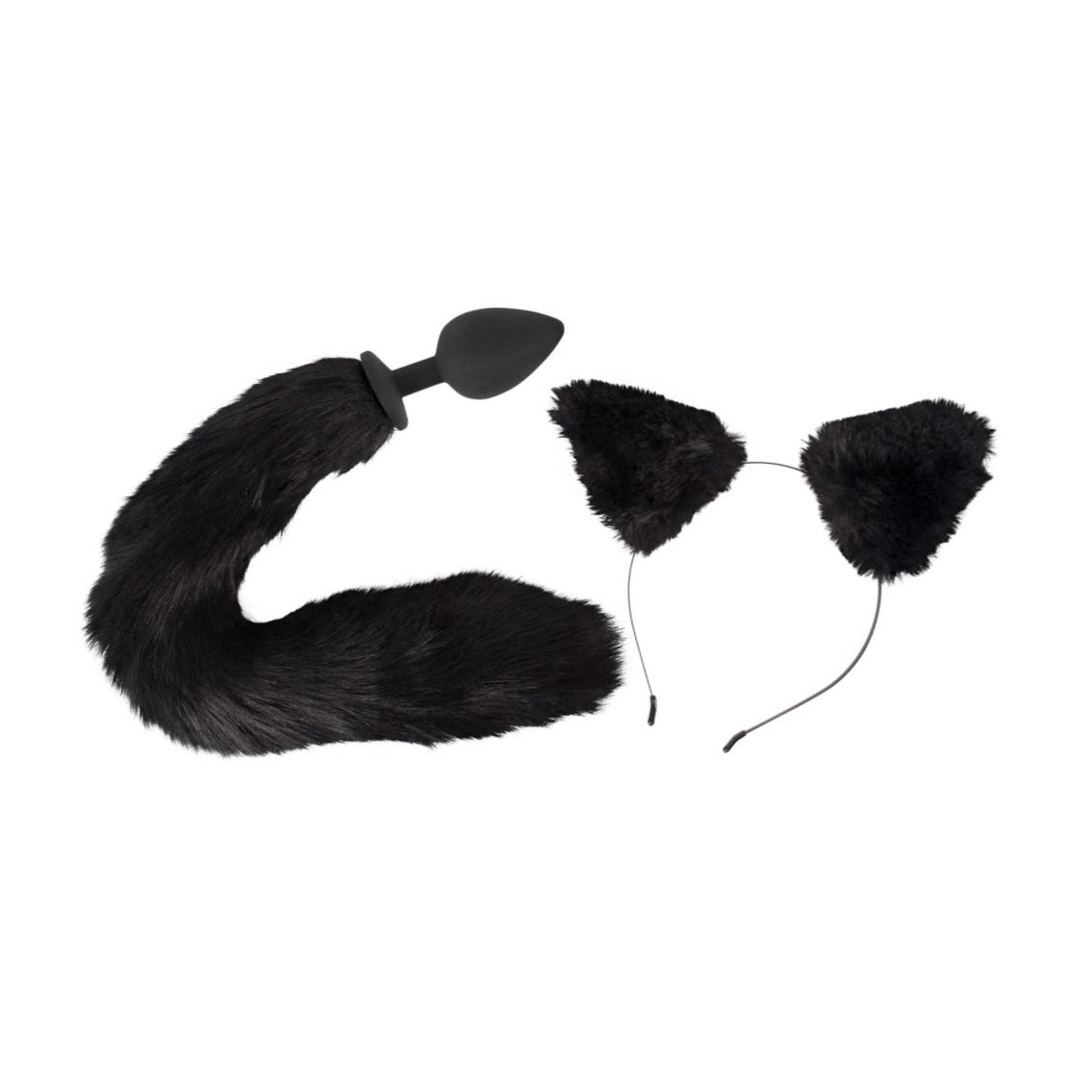 Set Bad Kitty Pet Play Plug And Ears Negru