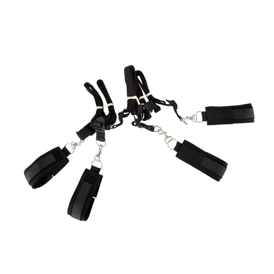 Set Bed Restraint Bondage Negru