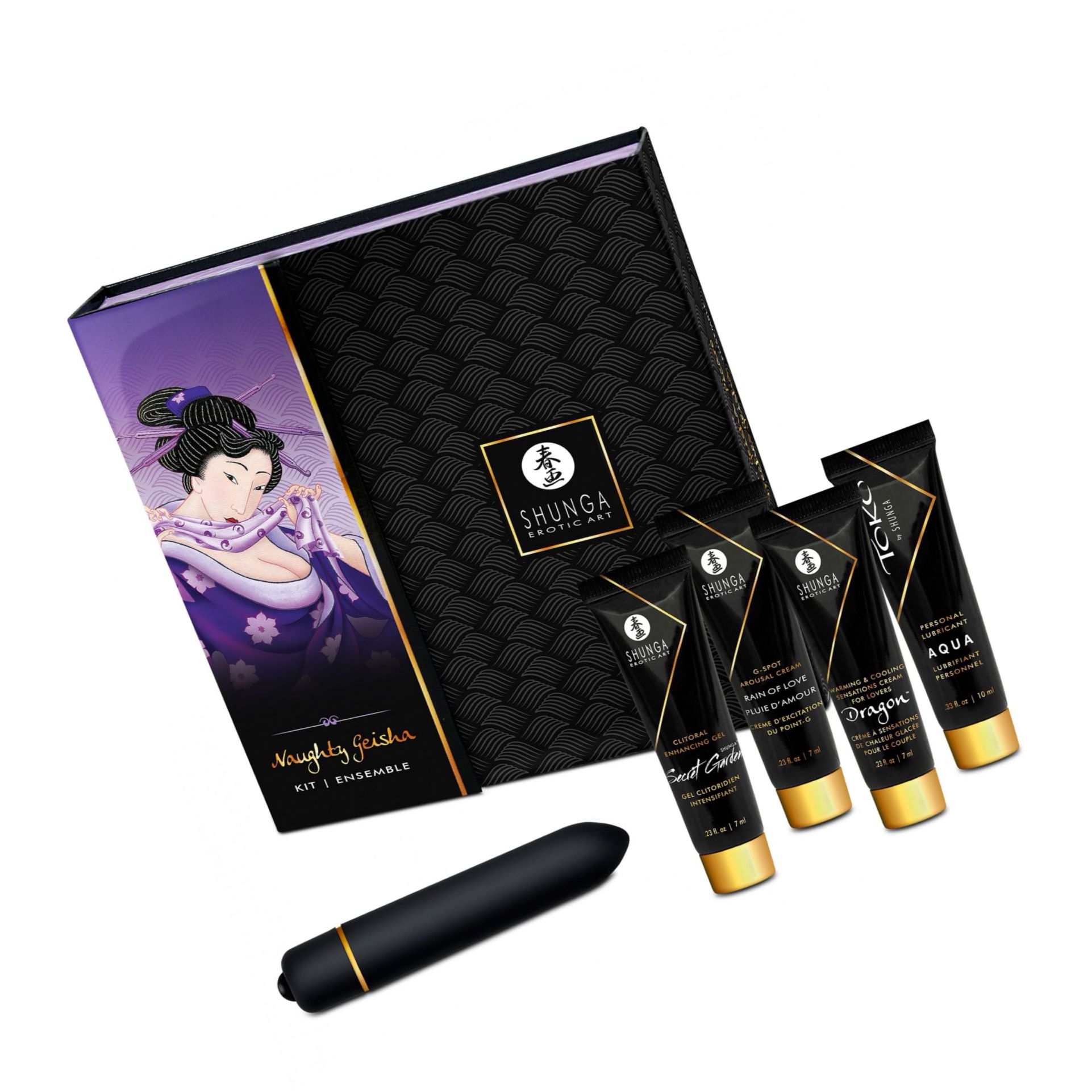 Set Creme Si Vibrator Naughty Geisha