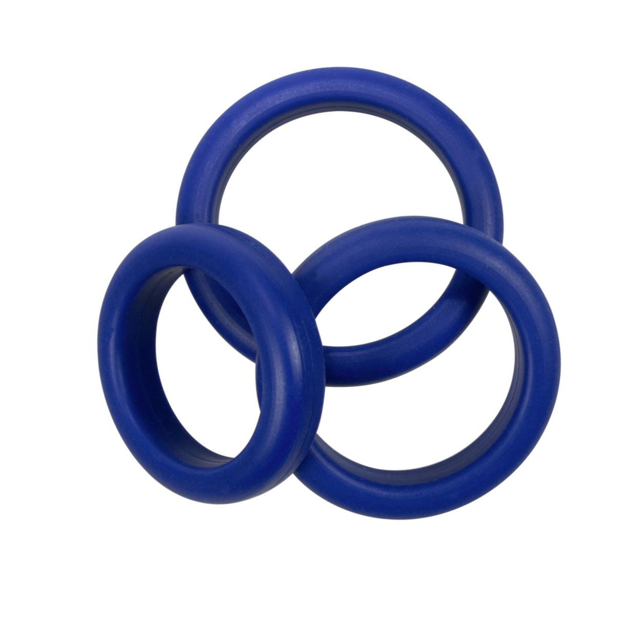 Set Inele Penis 3 Silicone Rings Albastru