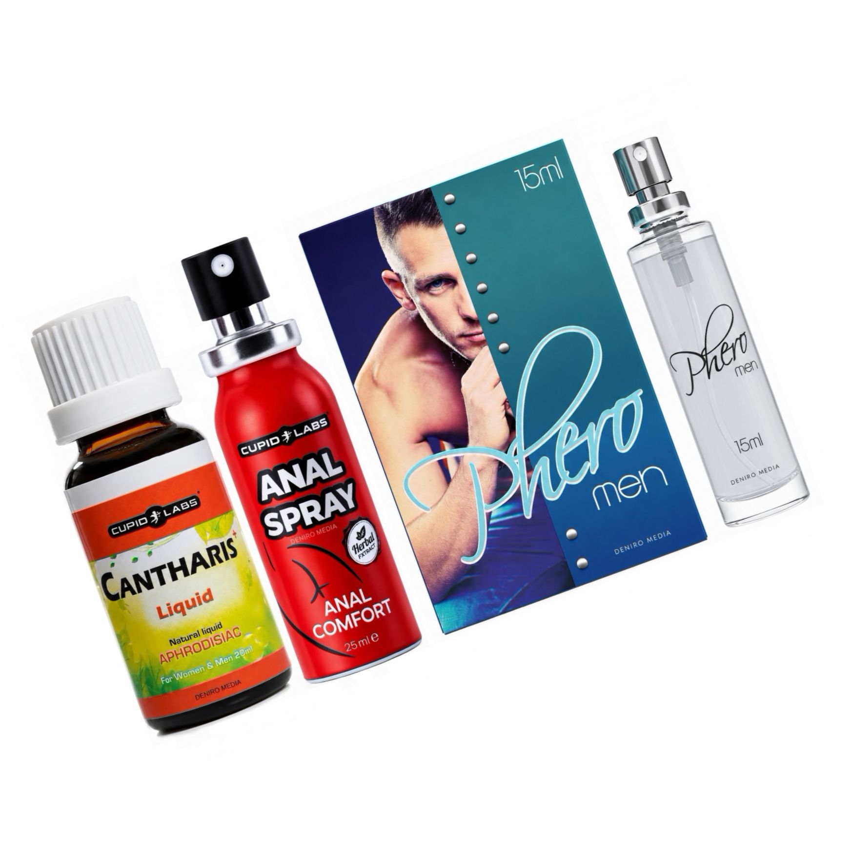 Set Intens: Plăcere Totală — Spray, Picături Și Parfum