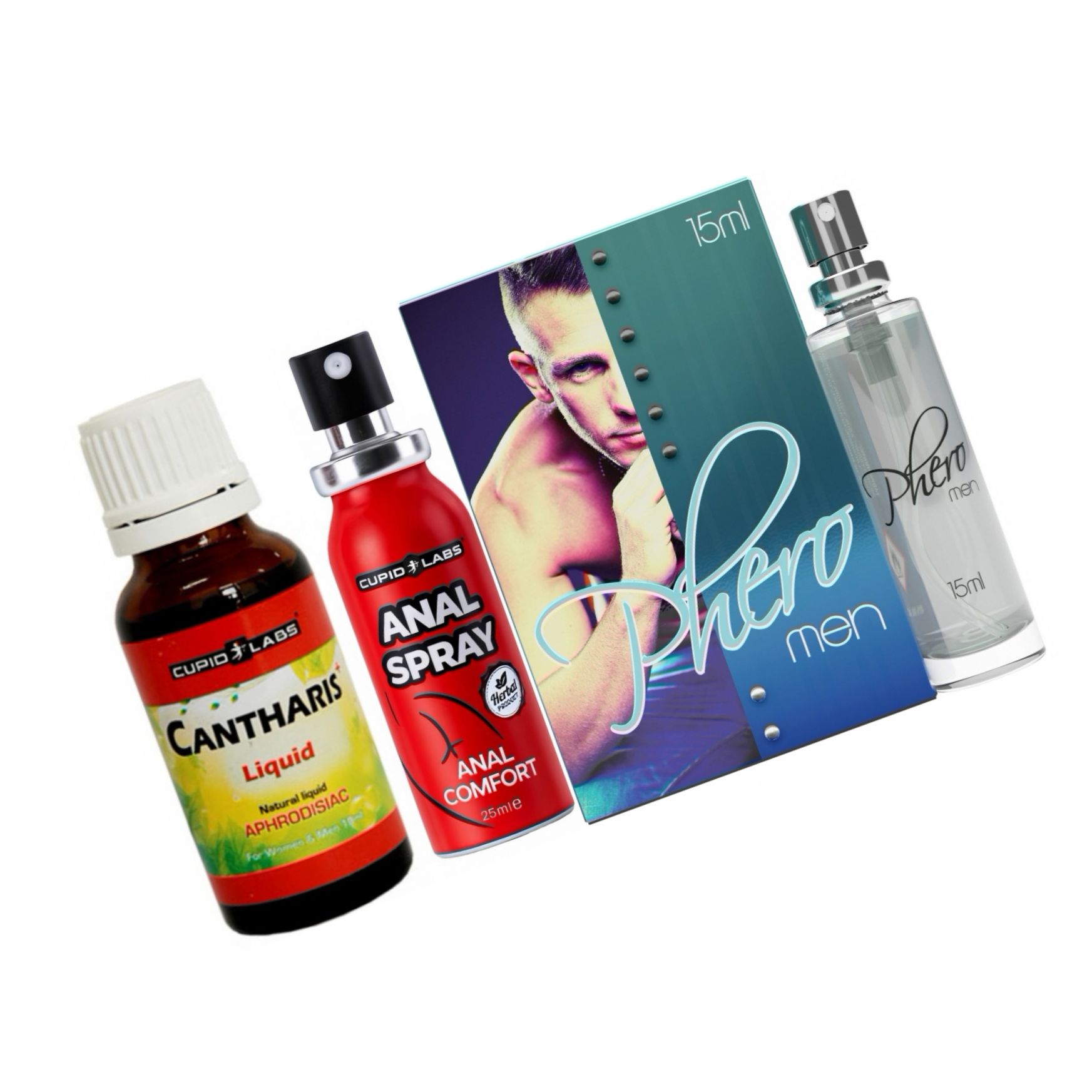 Set Intens: Plăcere Totală — Spray, Picături Și Parfum