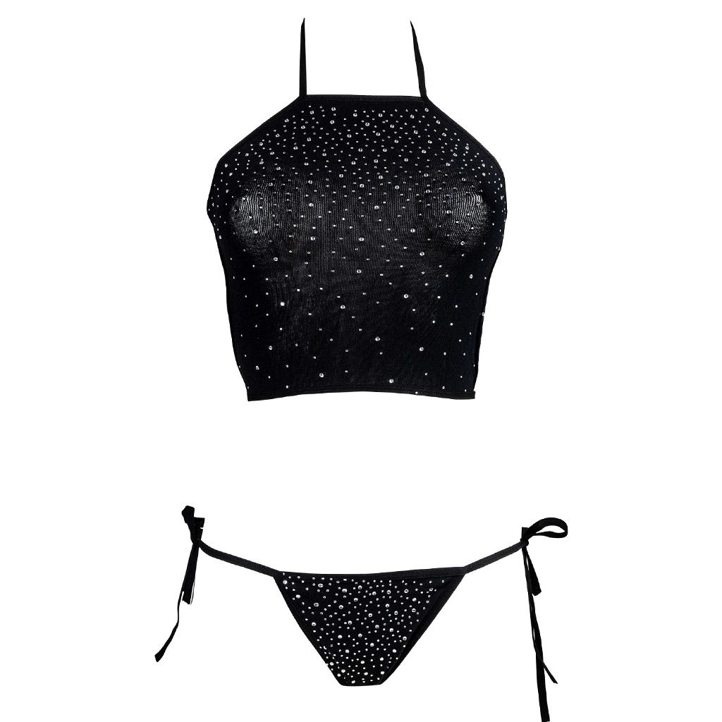 Set Le Desir Festive Rhinestone Negru