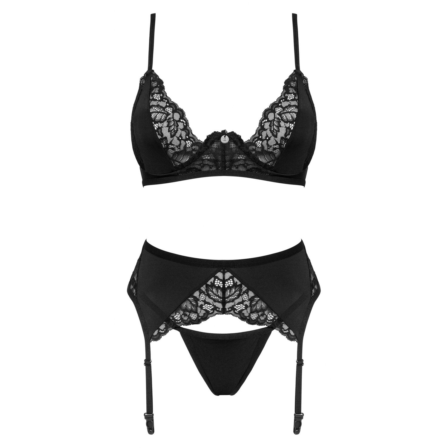 Set Obsessive Bellastia 3 Piese Negru