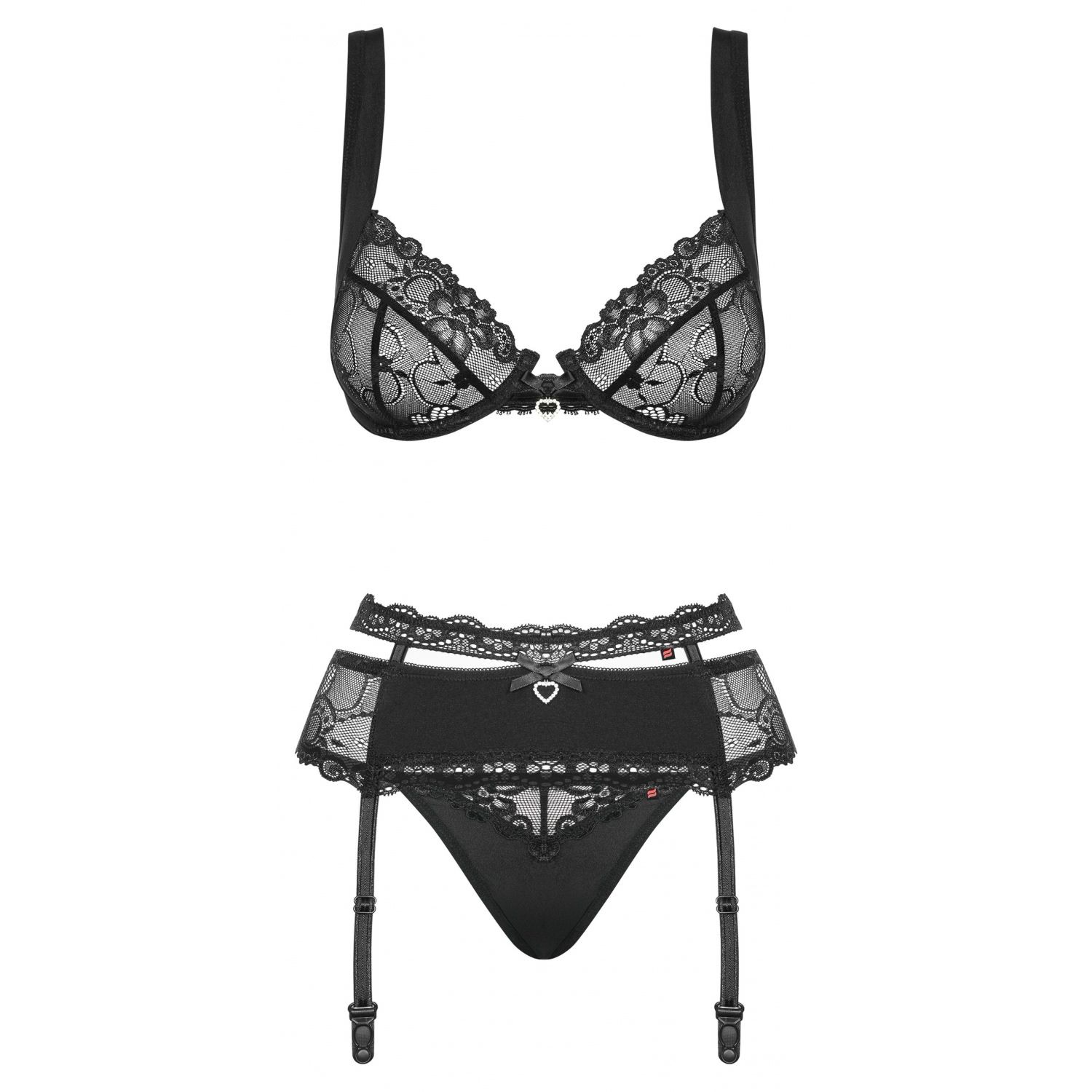 Set Obsessive Heartina Negru