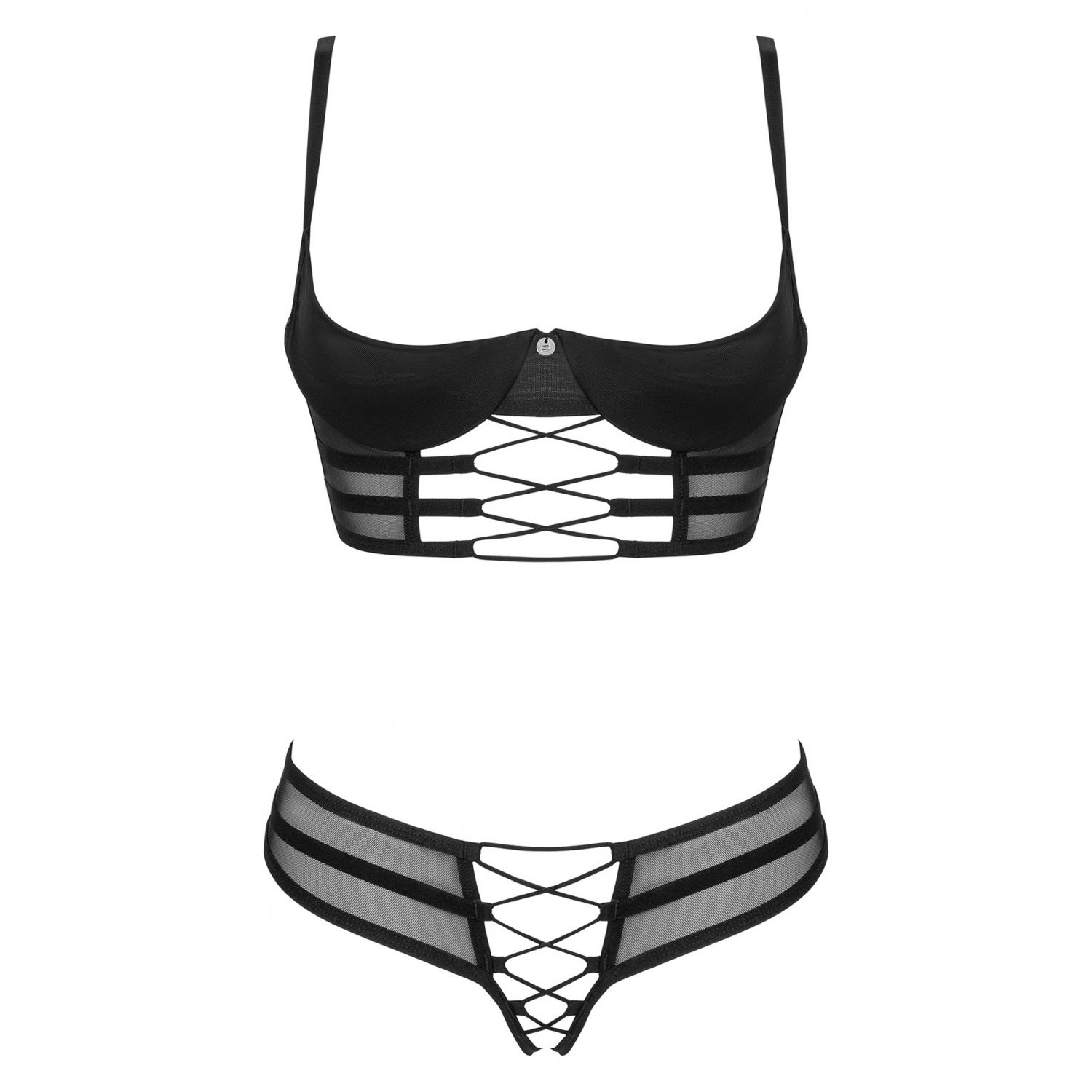 Set Obsessive Roxelia Decupat Negru
