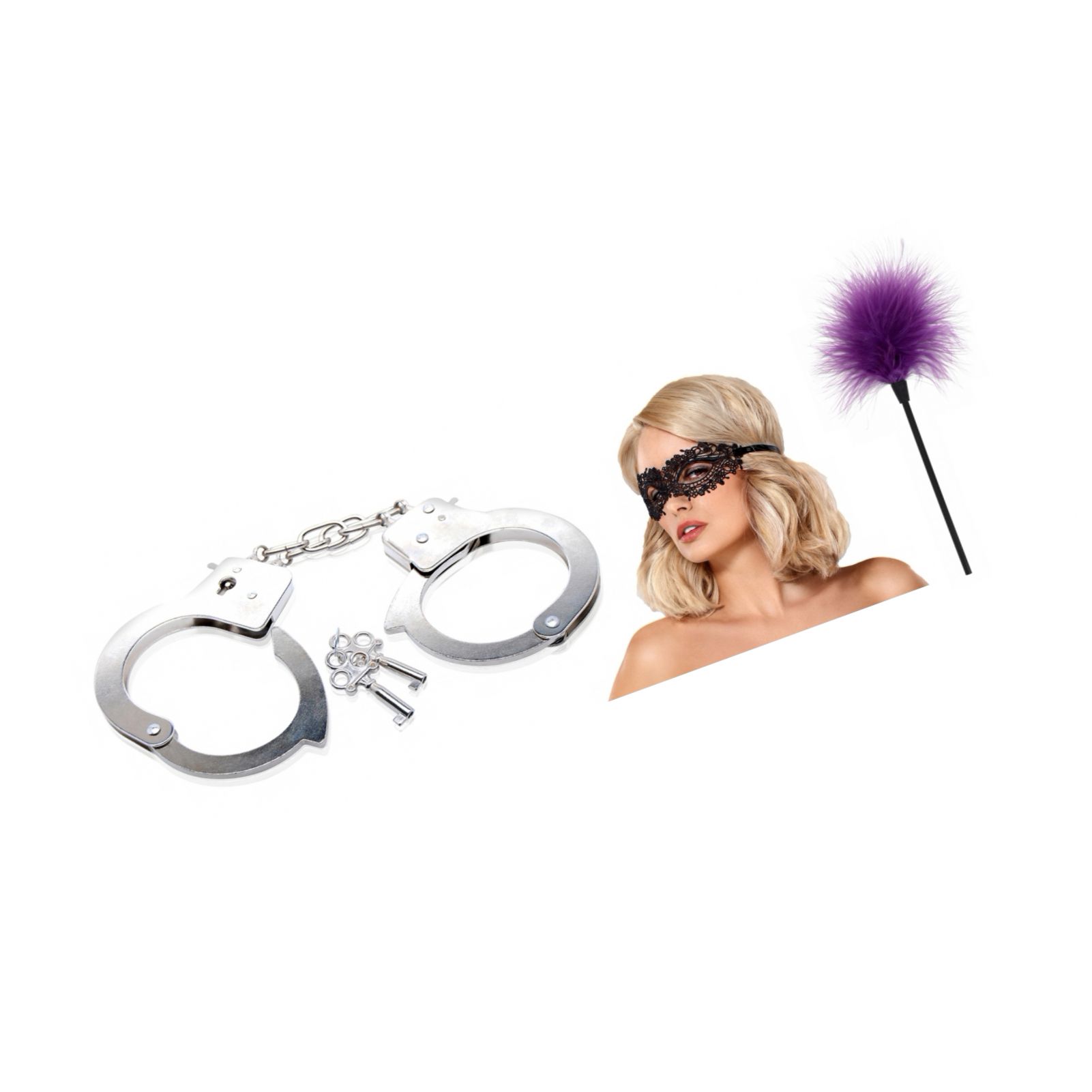 Set Seducție Intensă: Pene, Mister și Control